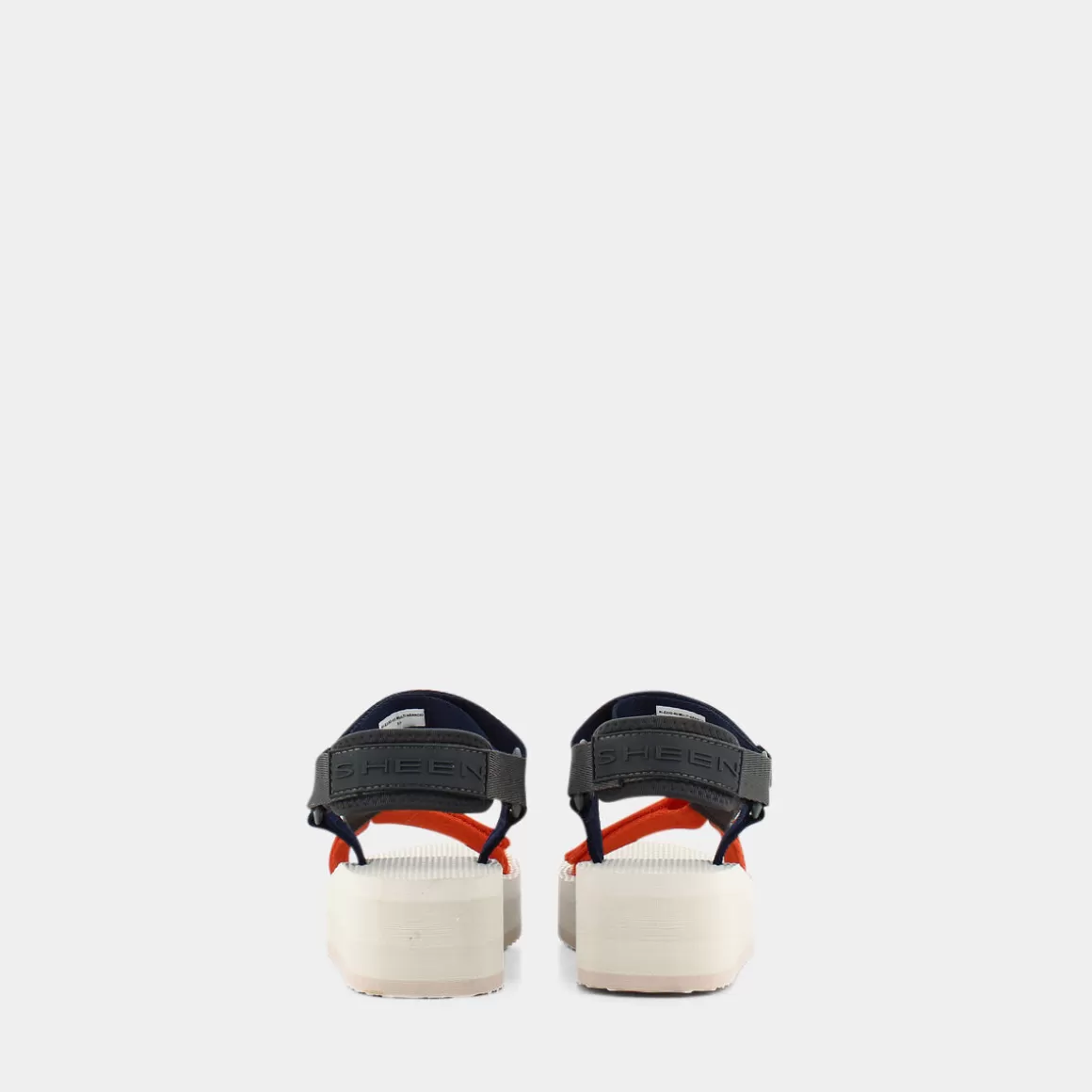 Sandales Fantaisie Femme Orange Vif RI-E23D02 - Élégantes et Confort Exceptionnel par SHEEN