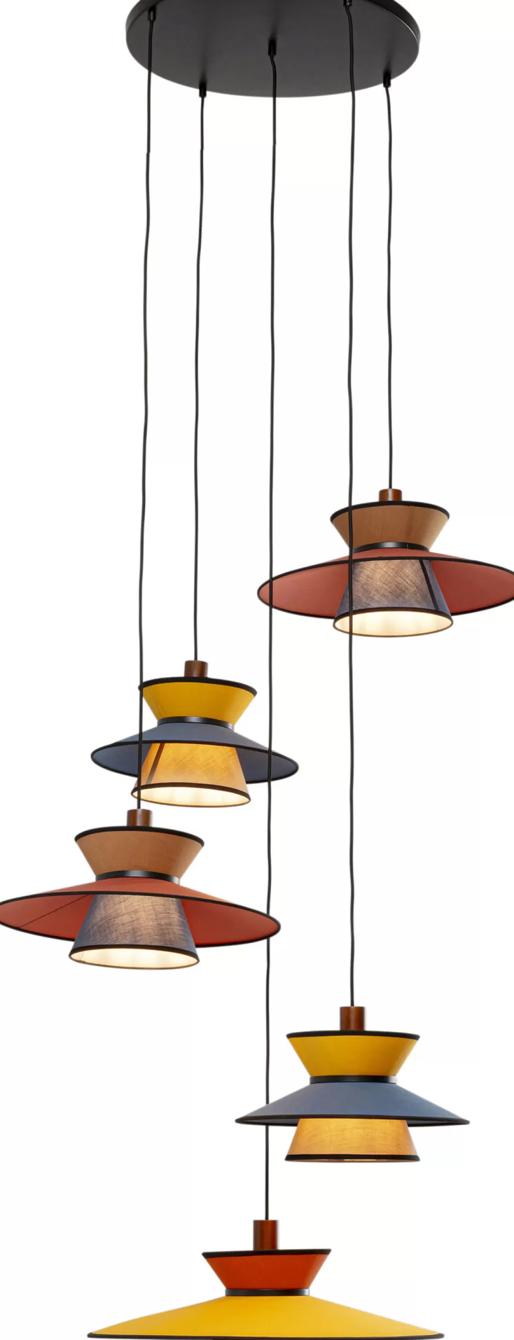 Luminaire Suspendu Design KARE - Collection Riva Arc-en-Ciel, Diamètre 87cm pour Déco Moderne Intérieur