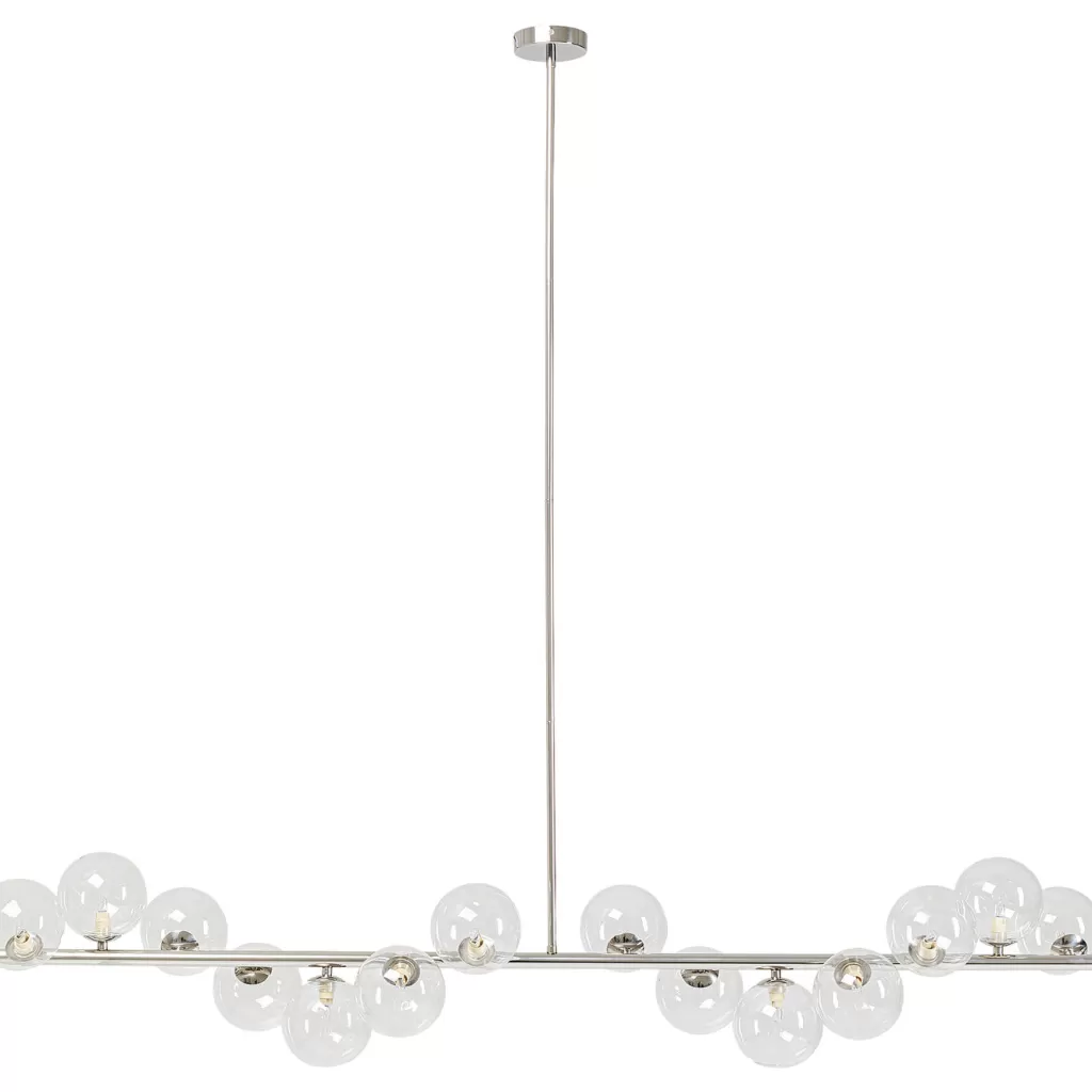 Lustre suspendu design KARE Scala – Sphères chromées élégantes, 155 cm, éclairage moderne pour intérieur contemporain