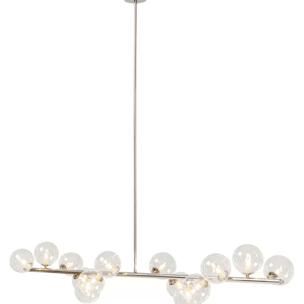Lustre suspendu design KARE Scala – Sphères chromées élégantes, 155 cm, éclairage moderne pour intérieur contemporain