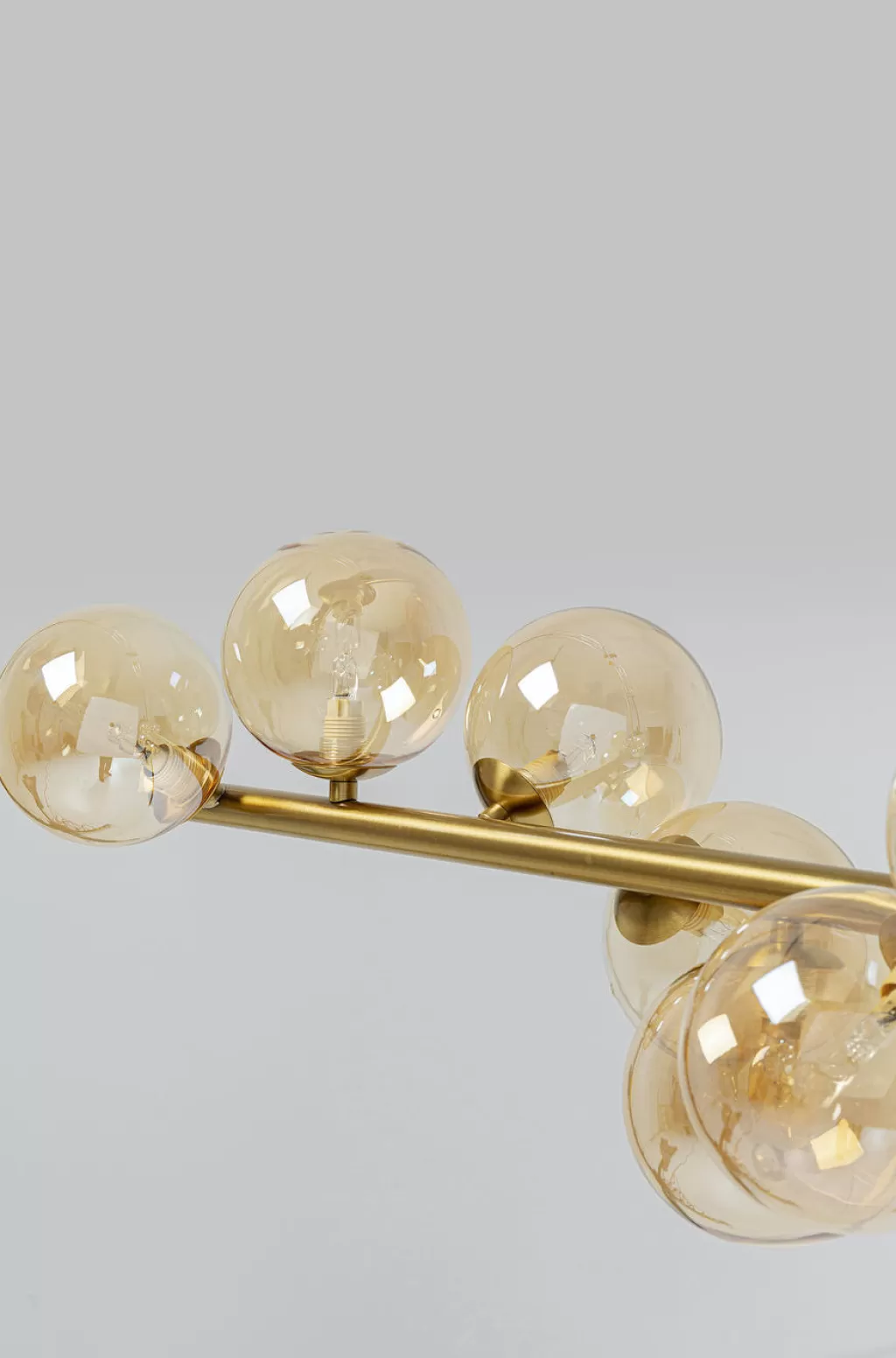 Lustre suspendu design Scala Balls - KARE Design en cuivre vieilli avec suspension réglable (1.55m) pour intérieur contemporain