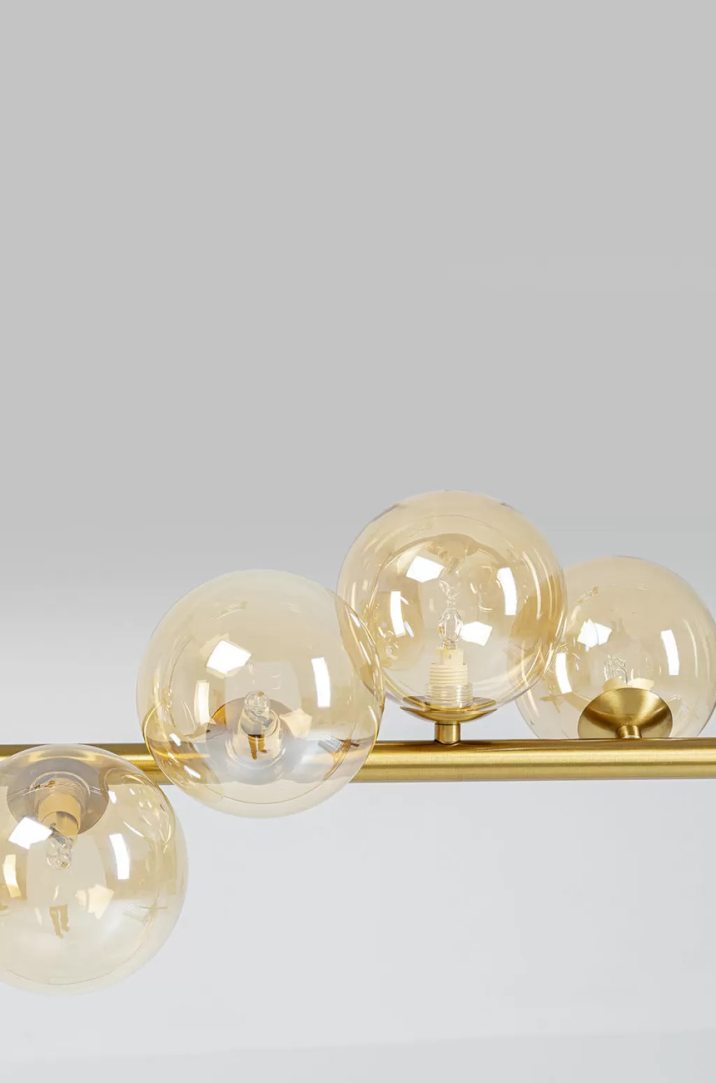 Lustre suspendu design Scala Balls - KARE Design en cuivre vieilli avec suspension réglable (1.55m) pour intérieur contemporain