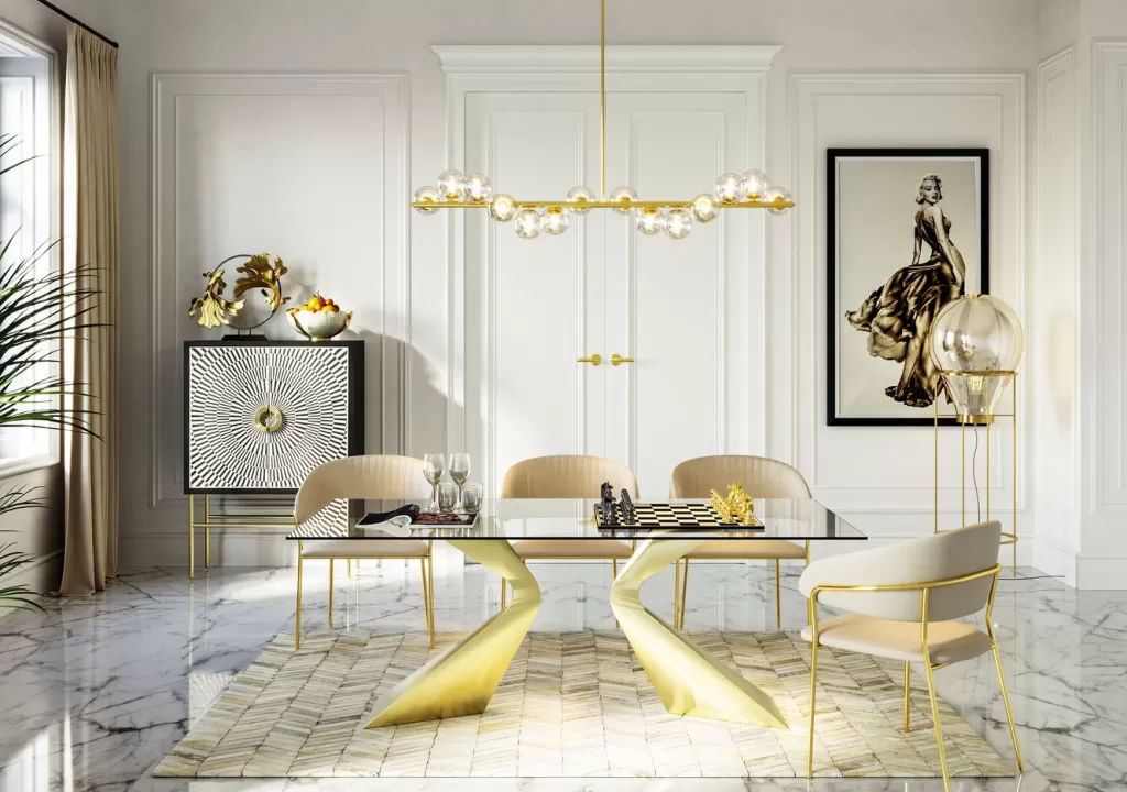 Lustre suspendu design Scala Balls - KARE Design en cuivre vieilli avec suspension réglable (1.55m) pour intérieur contemporain