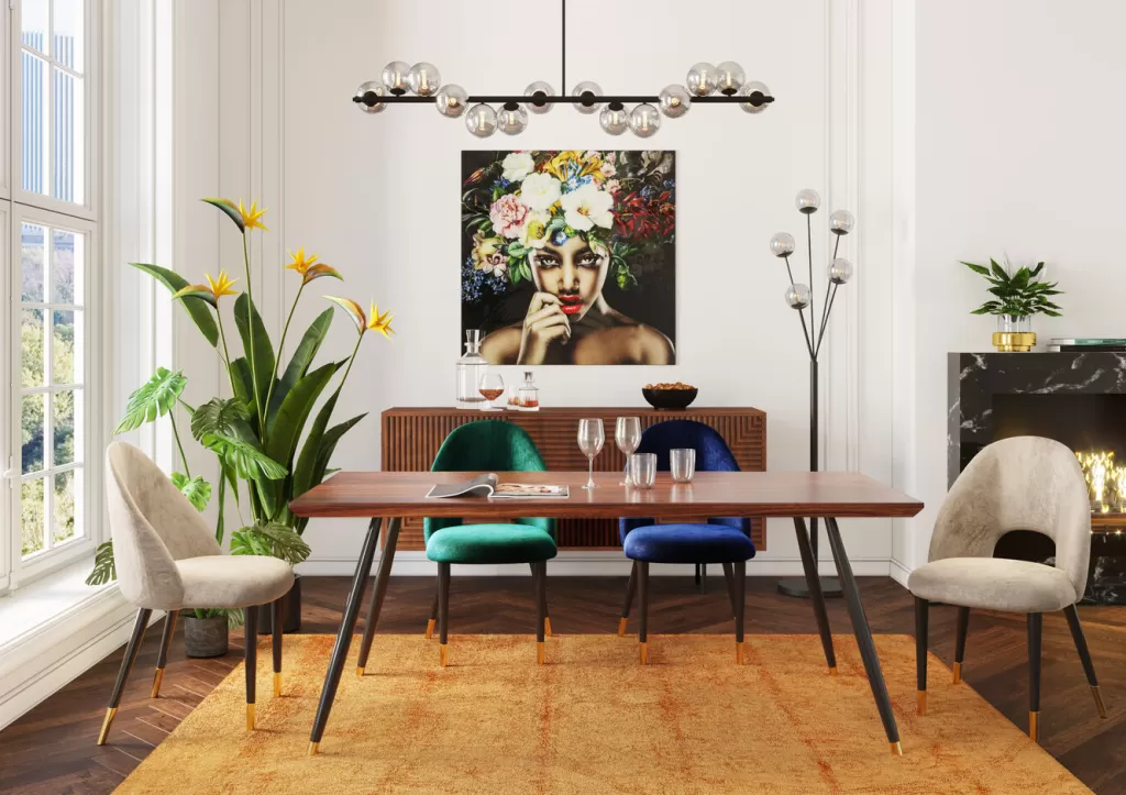 Lustre suspendu design Scala Balls - Noir élégant 155cm par Kare Design - Idée déco moderne pour intérieur contemporain