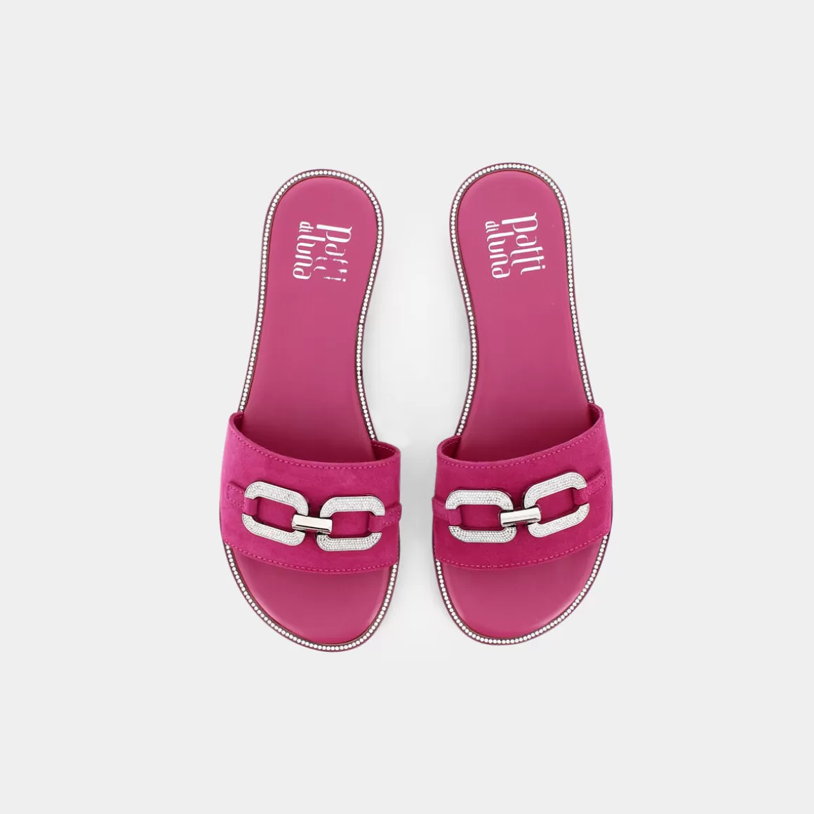 Sandales femme Patti di Luna fuchsia - Modèle SD-E23D-01 en promotion ✨ Style printanier léger avec semelle confort - Disponible en tonalité rose vibrante