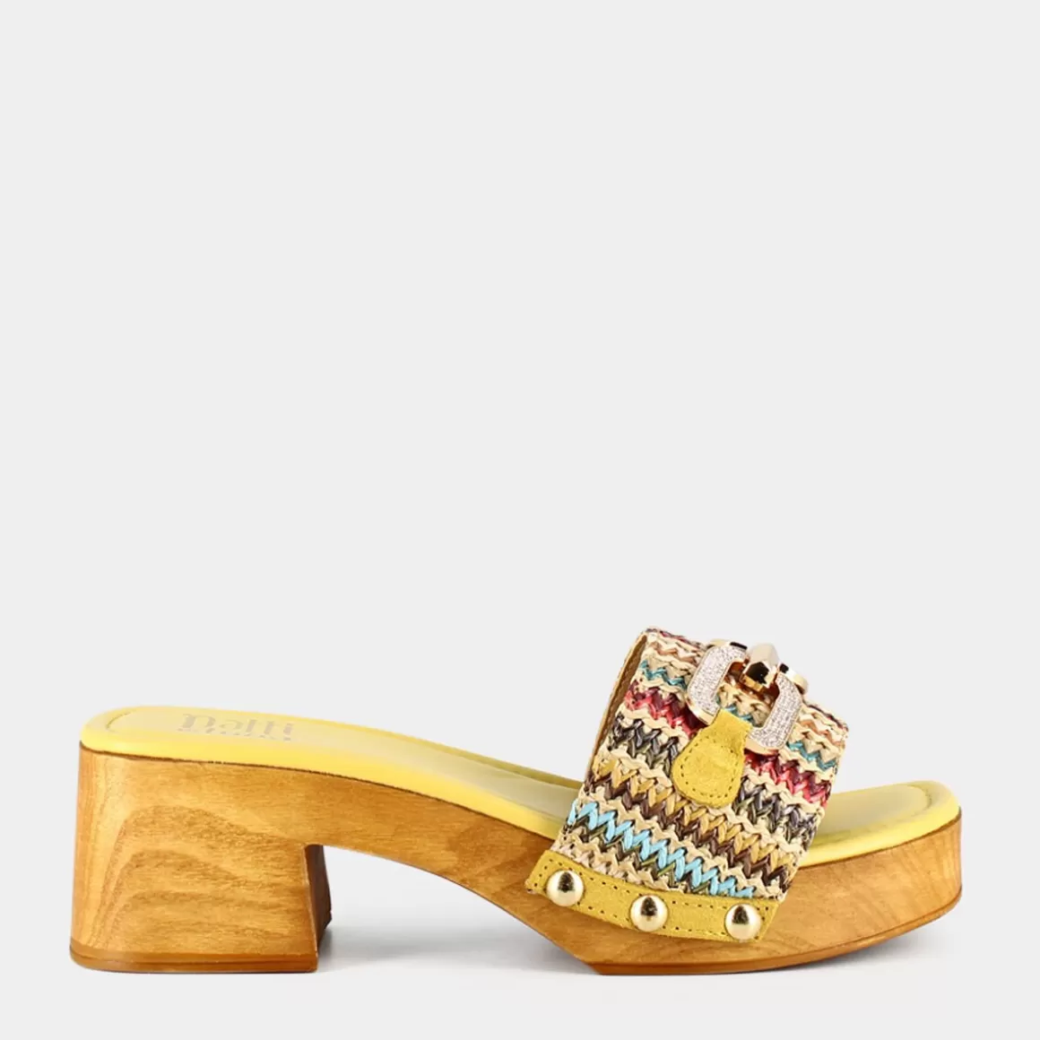 Sandales Élégantes PATTI DI LUNA Modèle Sd-E23D-02 - Couleur Jaune Éclatant | Confort Printanier & Style Polyvalent