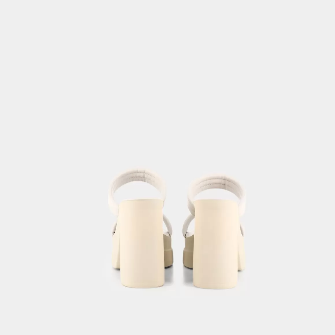 Sandales élégantes SHEEN en ivoire - Modèle SD-E23D-06 pour femme - Blanc crème été 2024