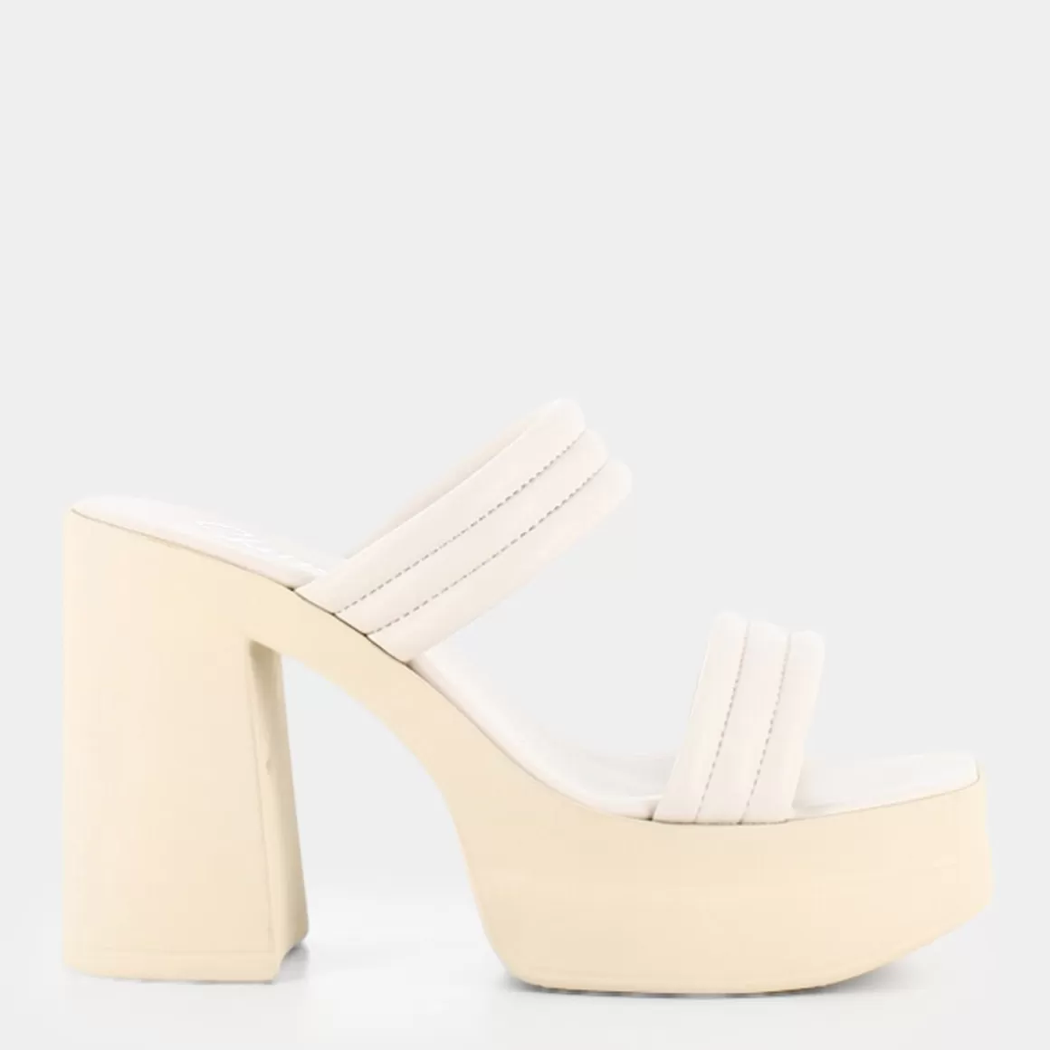Sandales élégantes SHEEN en ivoire - Modèle SD-E23D-06 pour femme - Blanc crème été 2024