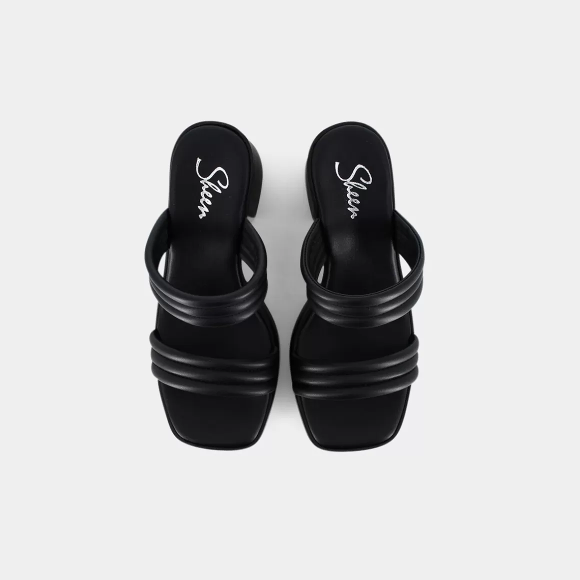 Sandales Femme SHEEN Modèle SD-E23D06 Noir - Légeres & Confortables avec Semelle Souple