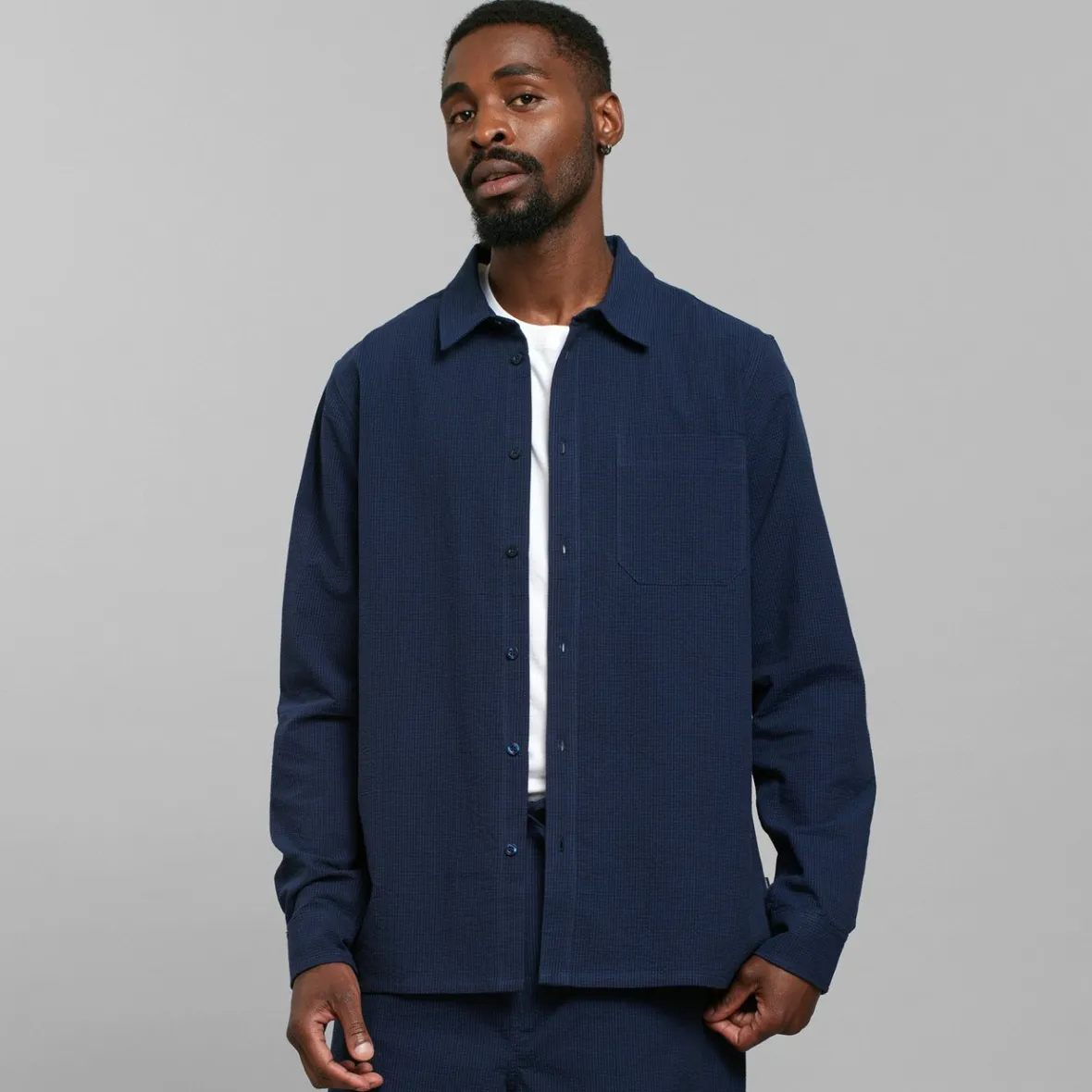 Chemise Rute Bleu Marine - Soldes Éclair en Déstockage Exclusive