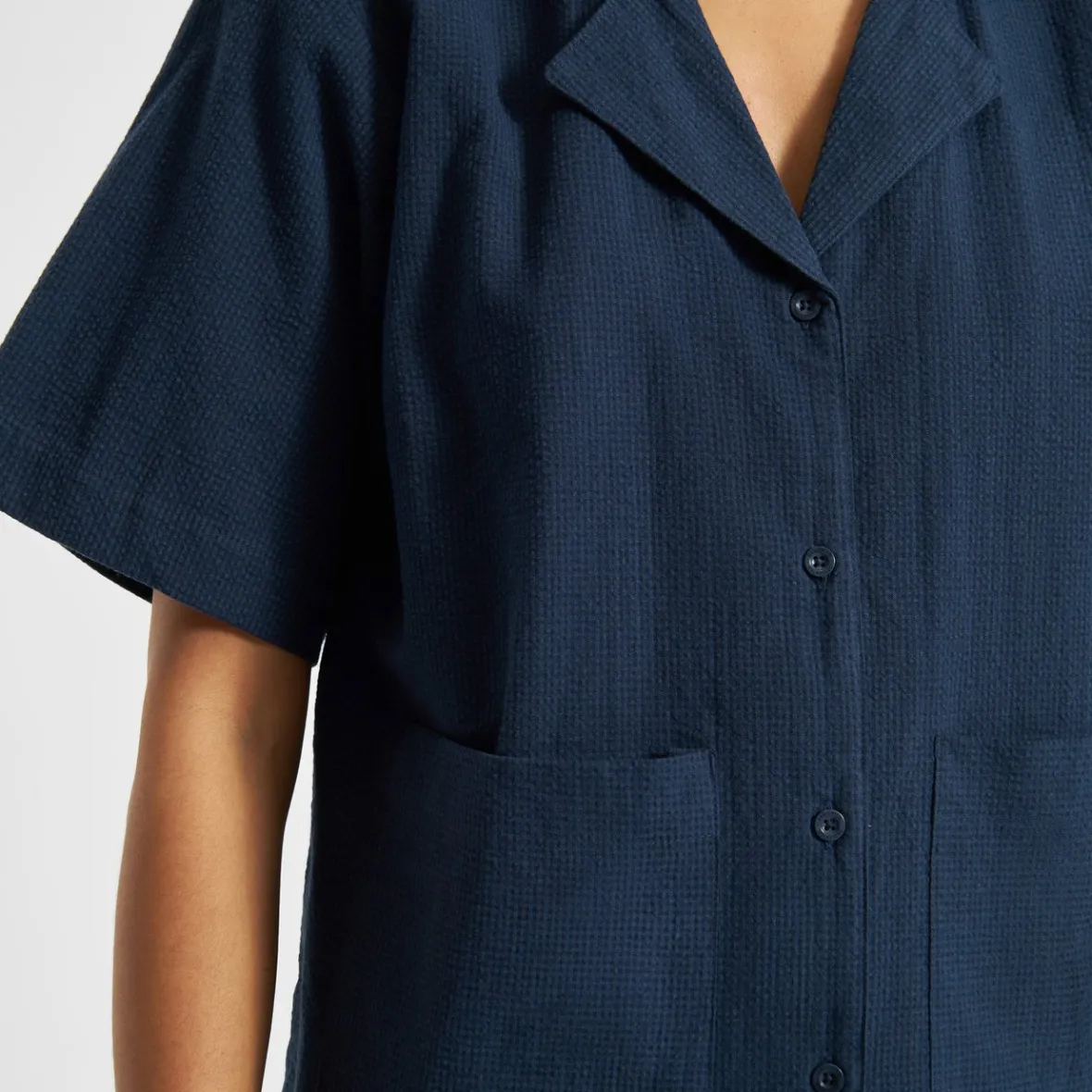 Promotion en ligne : Chemise Femme Valje Bleu Marine - Style abordable