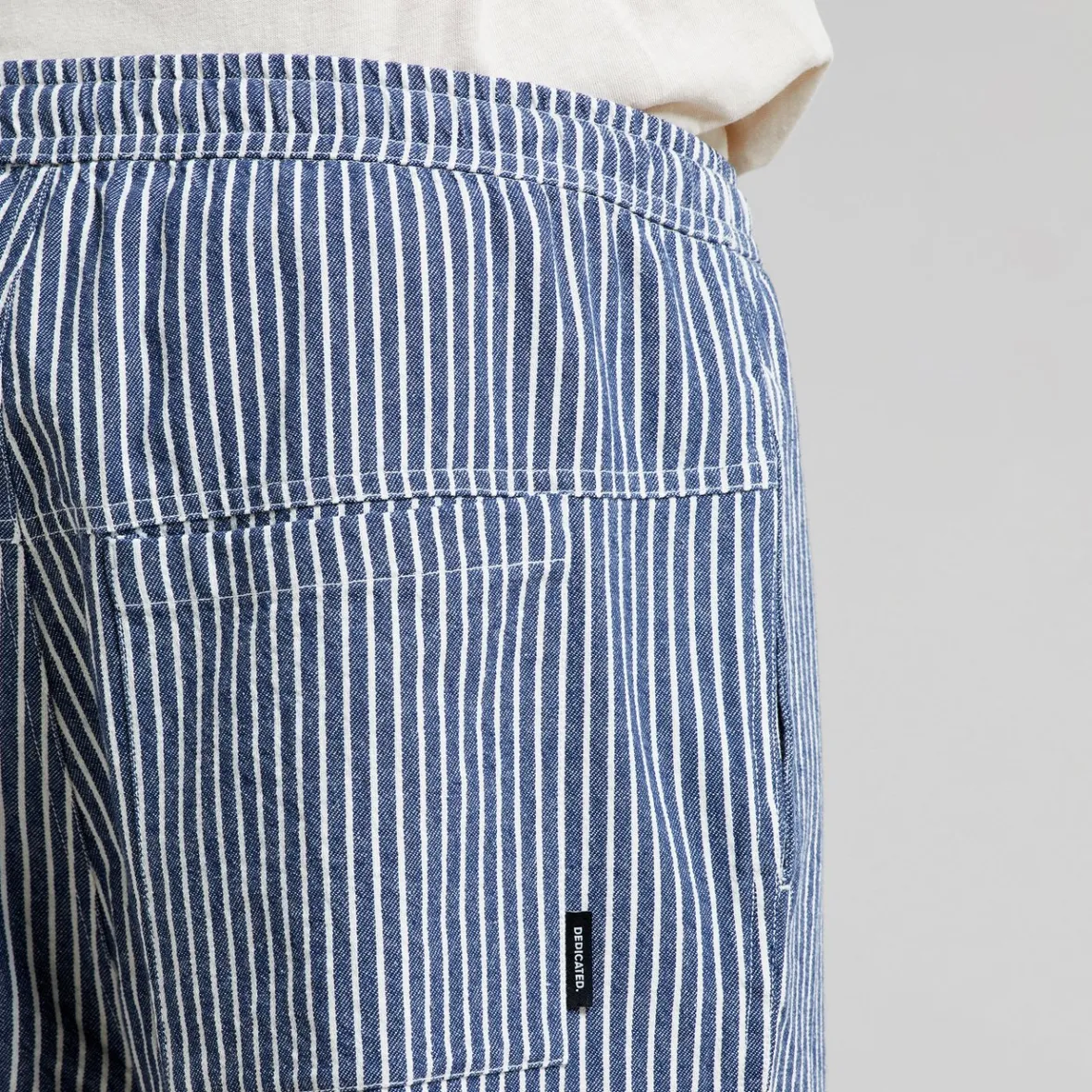 Nouveau Short de Travail Vejle Rayé Bleu - Modèle Exclusif en Promotion