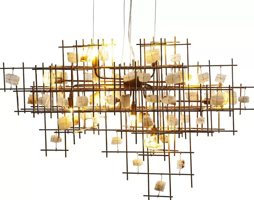 Luminaire suspendu design en pierre naturelle - Collection Mobile élégante par KARE