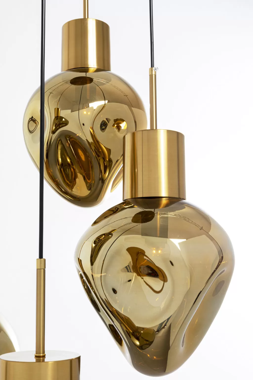 Luminaire suspendu design Supernova Amber Cinque - Diamètre 50 cm - Création exclusive KARE pour ambiance chaleureuse