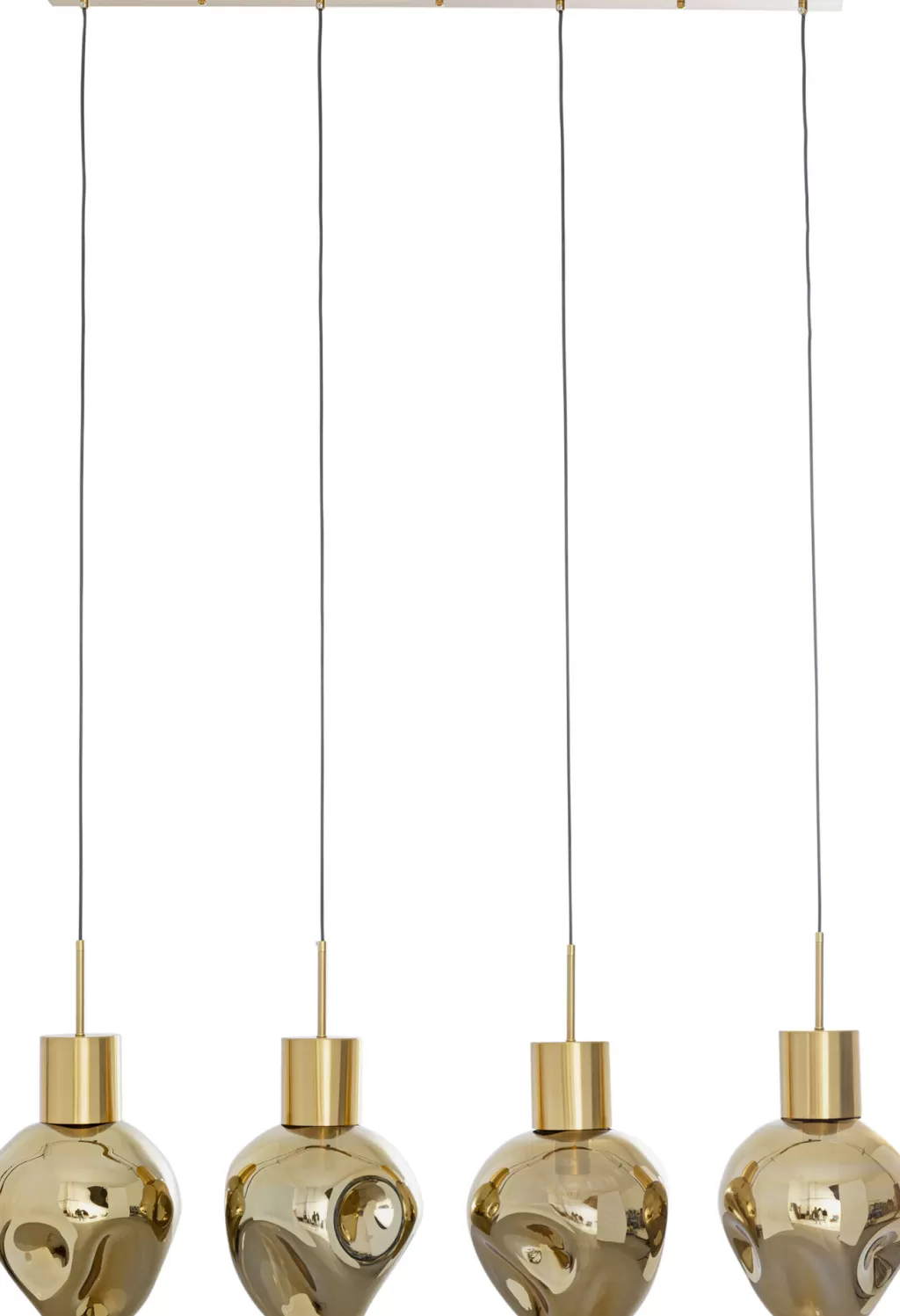 Lustre suspendif design KARE Supernova - Effet ambré chaleureux, Longueur 110 cm