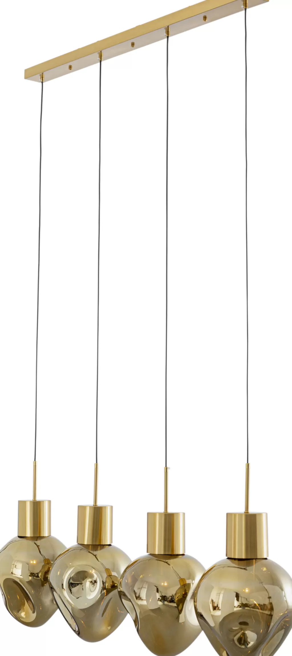 Lustre suspendif design KARE Supernova - Effet ambré chaleureux, Longueur 110 cm