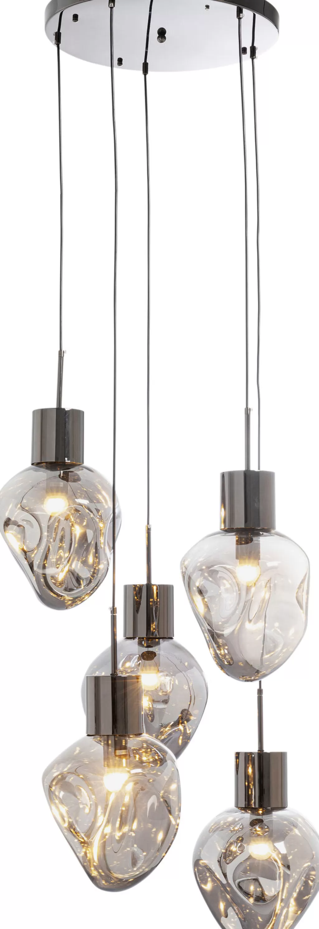 Lustre Suspendu Élégant Supernova Fumée - Design Contemporain KARE - Diamètre 50 cm