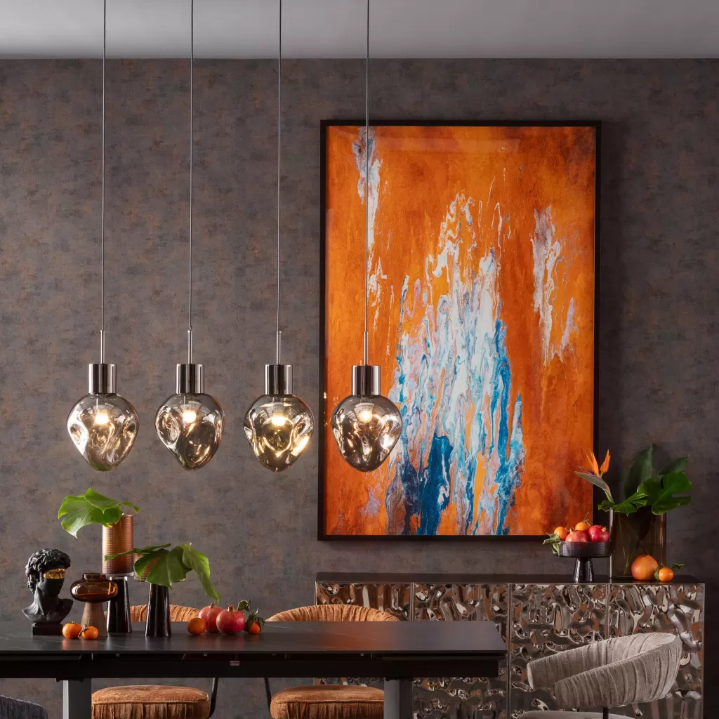 Luminaire suspendu design Supernova Smoky - Élégance moderne en 120 cm par KARE Design