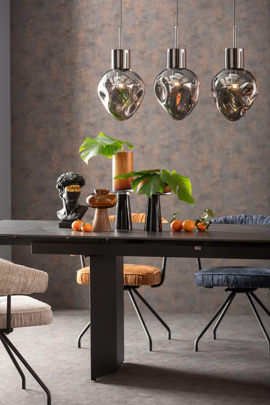 Luminaire suspendu design Supernova Smoky - Élégance moderne en 120 cm par KARE Design
