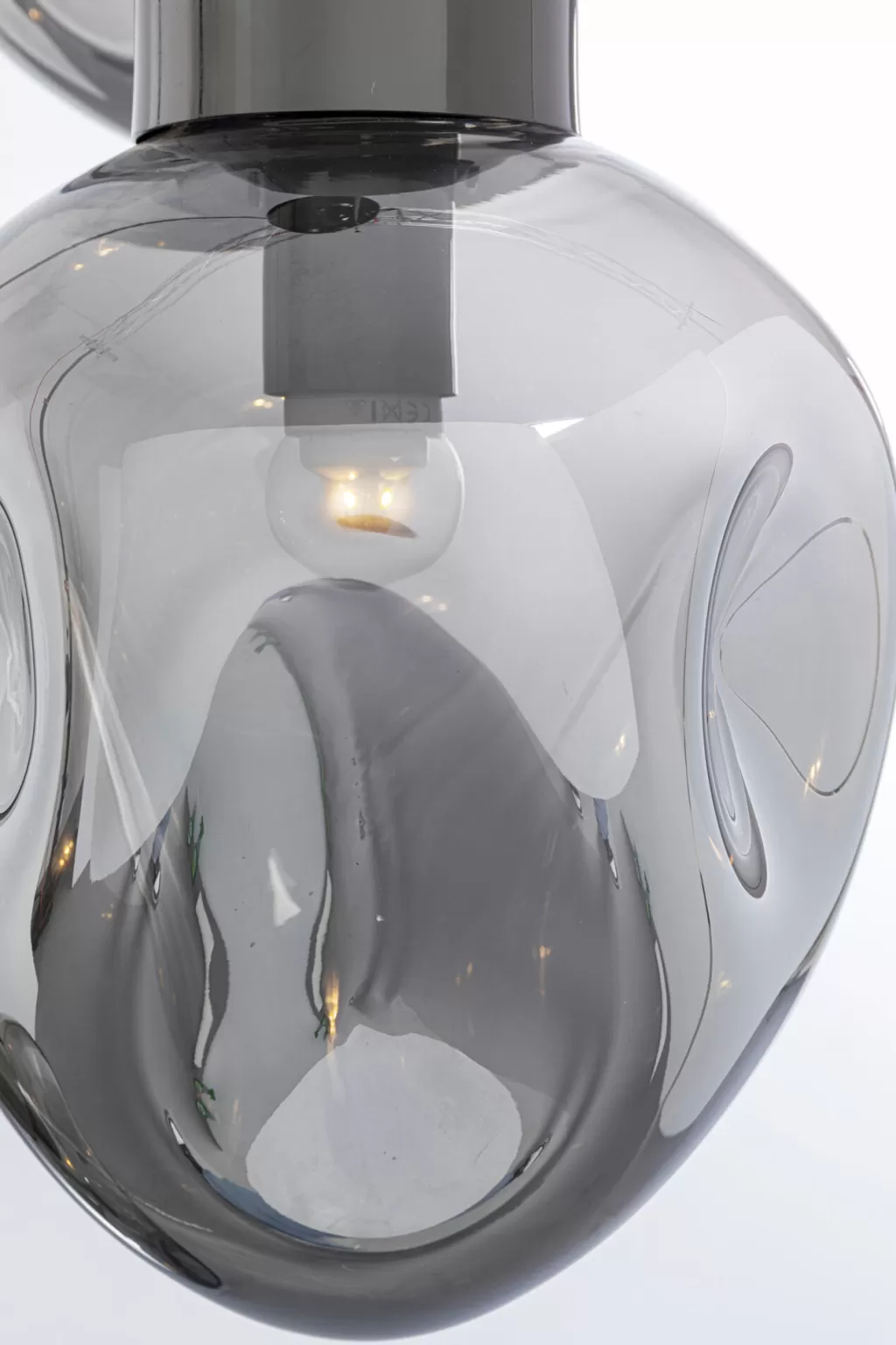 Lustre suspendu design Supernova fumée - Modèle Tre par KARE Design, diamètre 45 cm