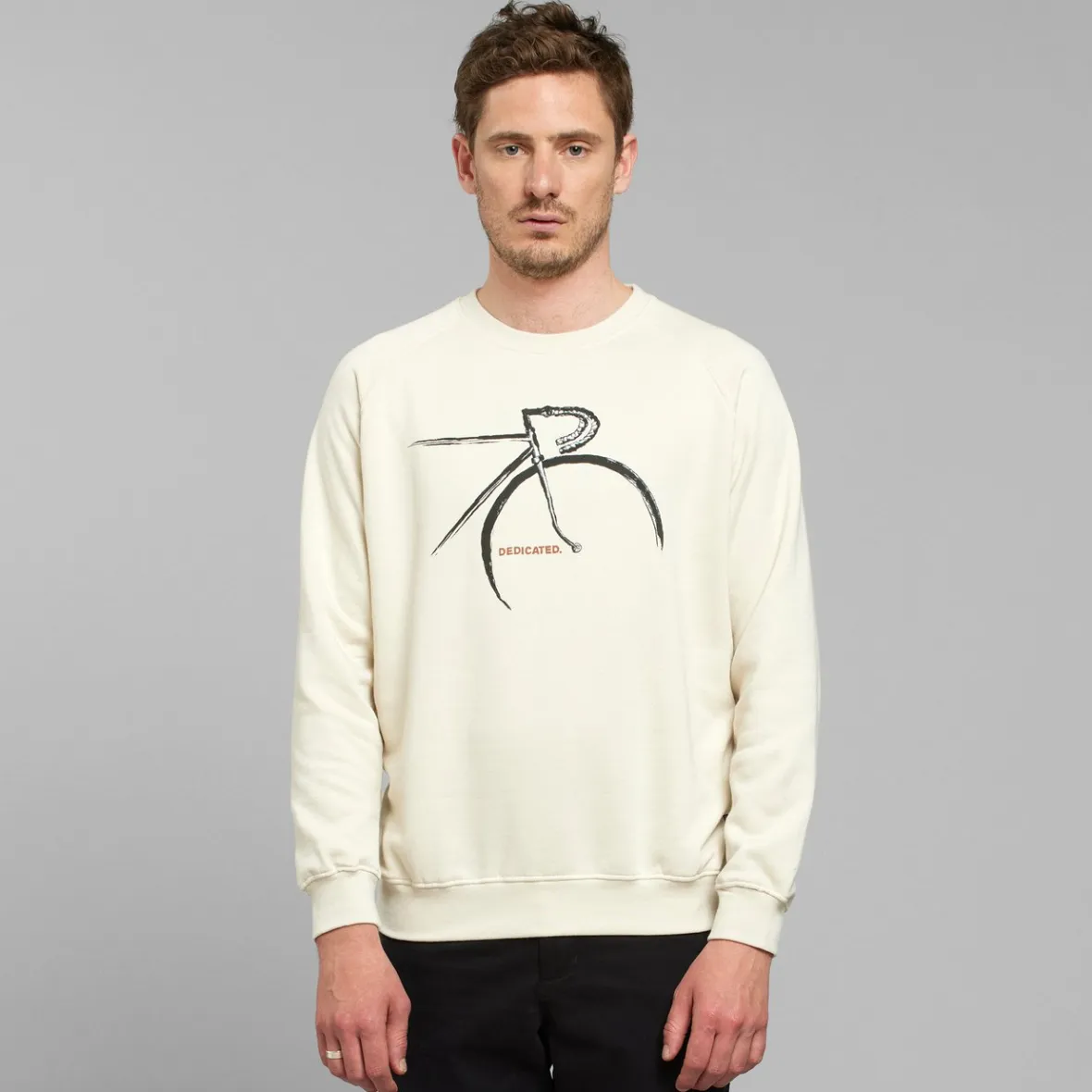 Sweat Malmoe à motifs vélo - Couleur Blanc Avène en promotion exclusive