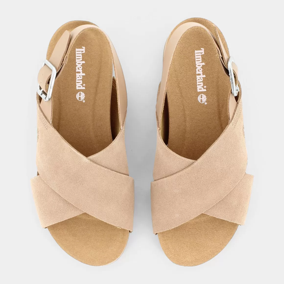 Sandales Timberland Malibu Tan Tb0A41Mq - Modèle confortables en cuir marron sable, style décontracté été