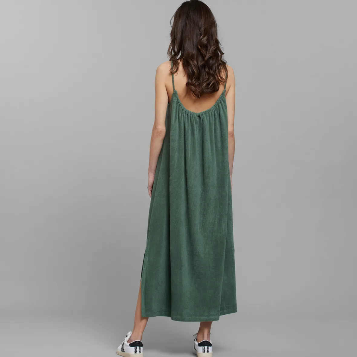 Robe d'été en terry vert canard - Collection exclusive Femme Reimersholme | Soldes tendance