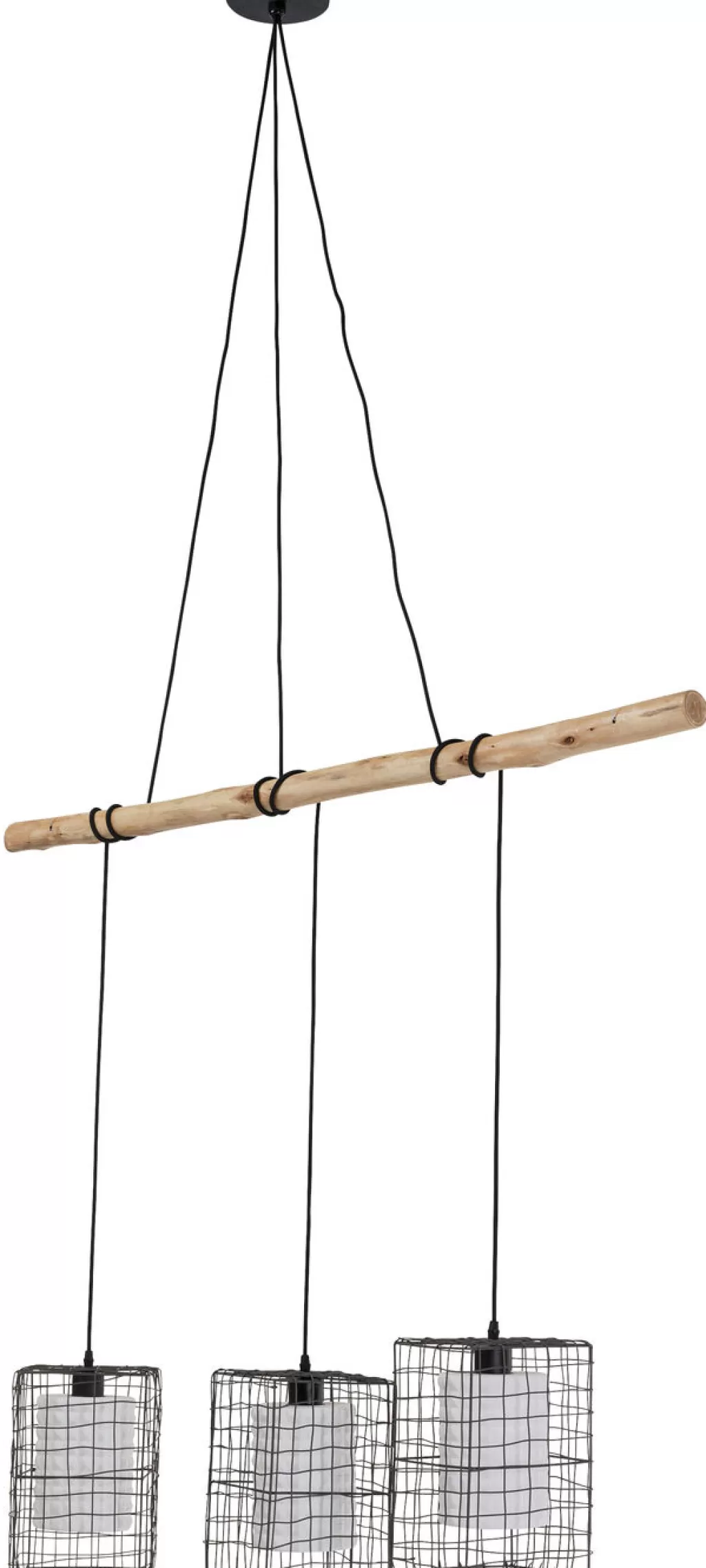 Lustre suspendu design KARE - Triple Grille contemporaine 120 cm pour éclairage d'intérieur élégant