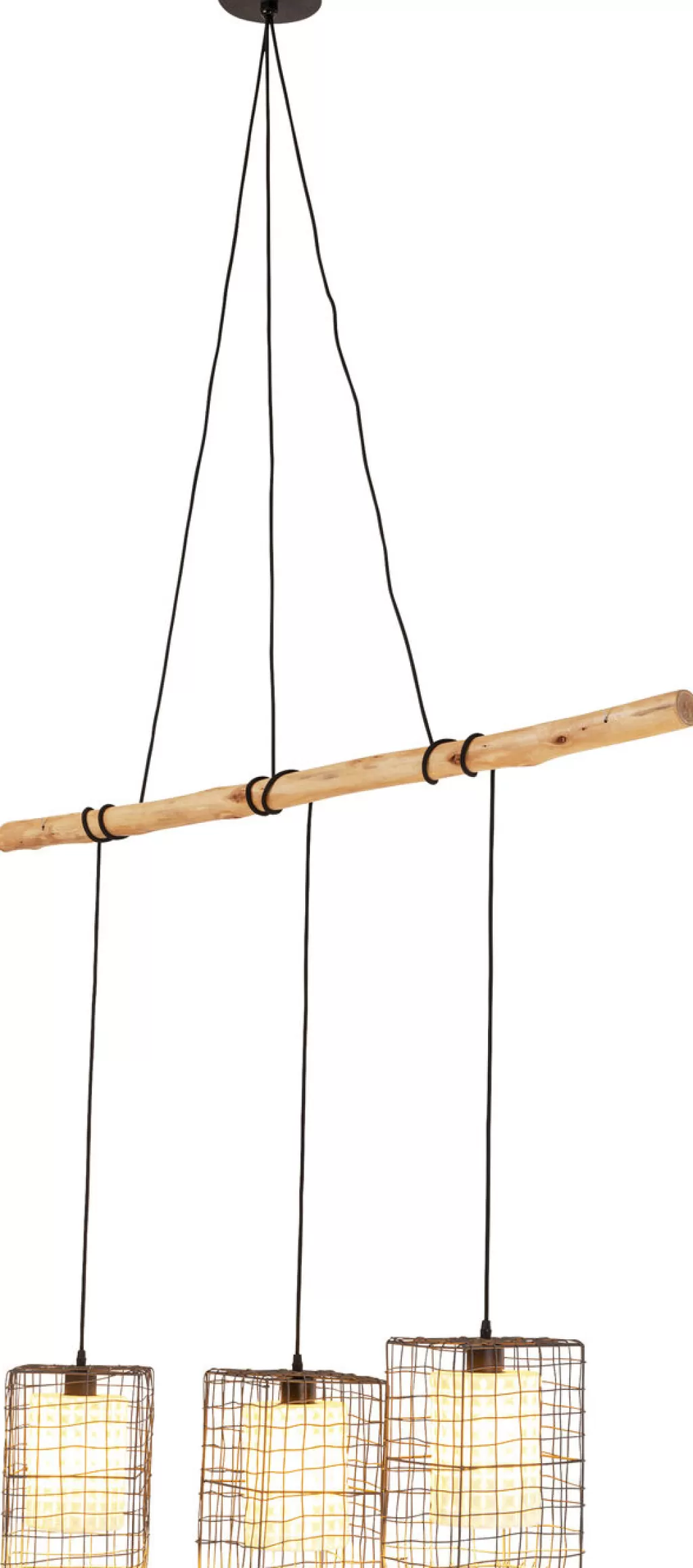 Lustre suspendu design KARE - Triple Grille contemporaine 120 cm pour éclairage d'intérieur élégant