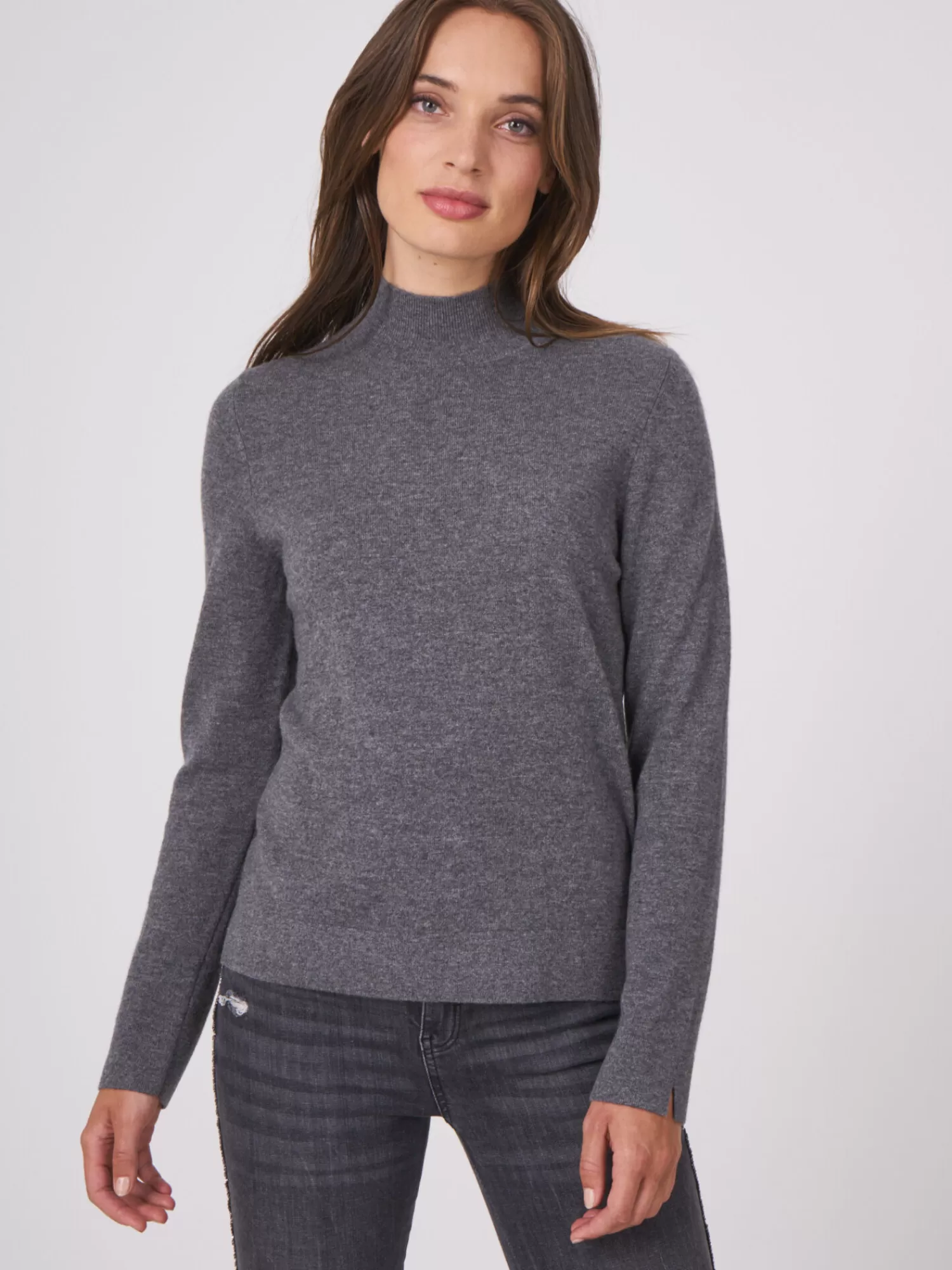 Pull Femme Col Montant en Cachemire Biologique - Douceur Écologique & Élégance Intemporelle
