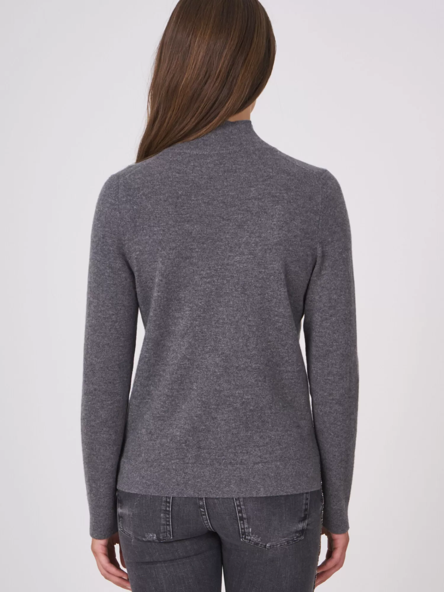 Pull Femme Col Montant en Cachemire Biologique - Douceur Écologique & Élégance Intemporelle