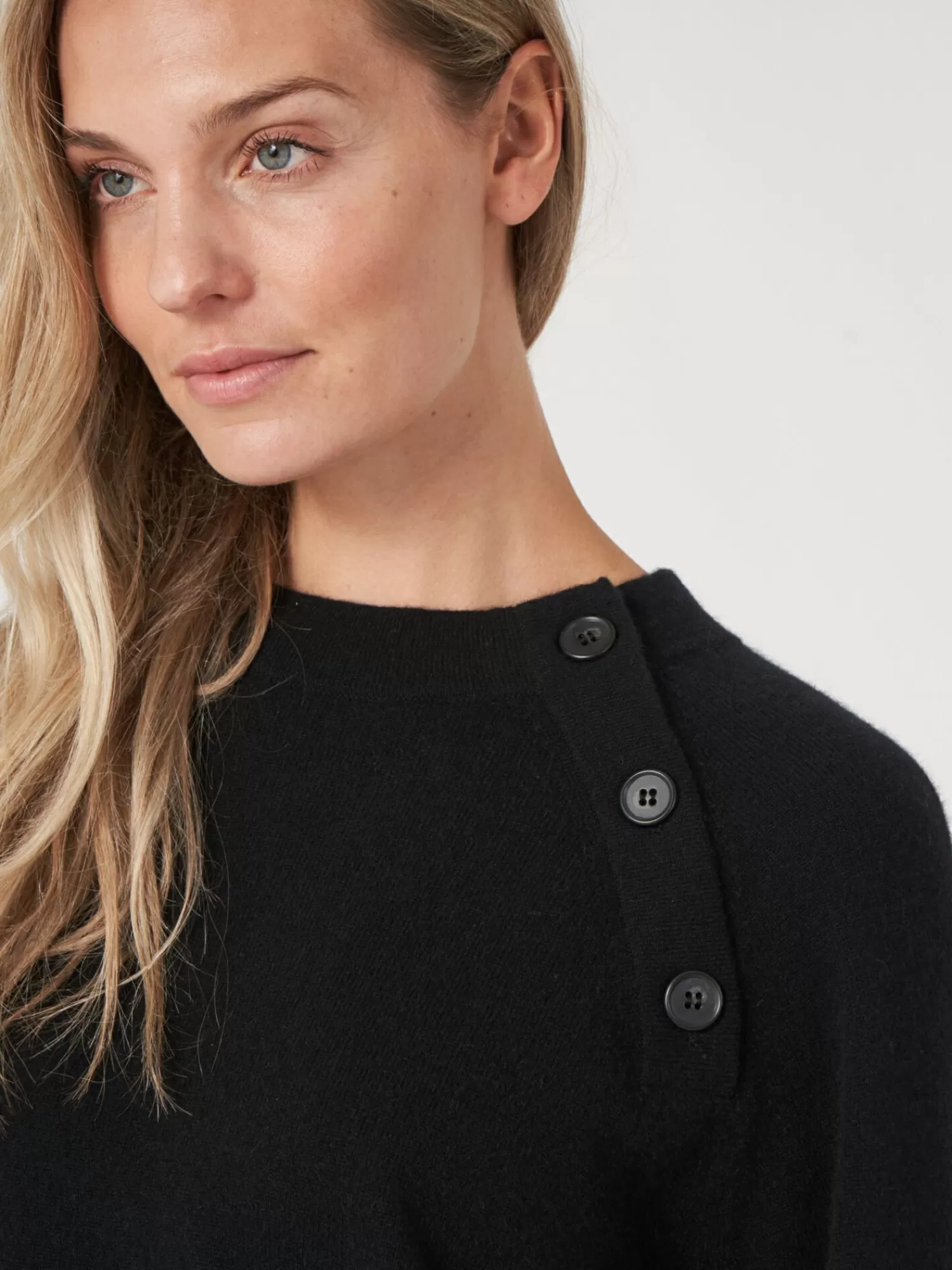 Pull Femme Chic à Manches Ballon et Col Rond avec Boutonnage - Confort Douillet Tendance
