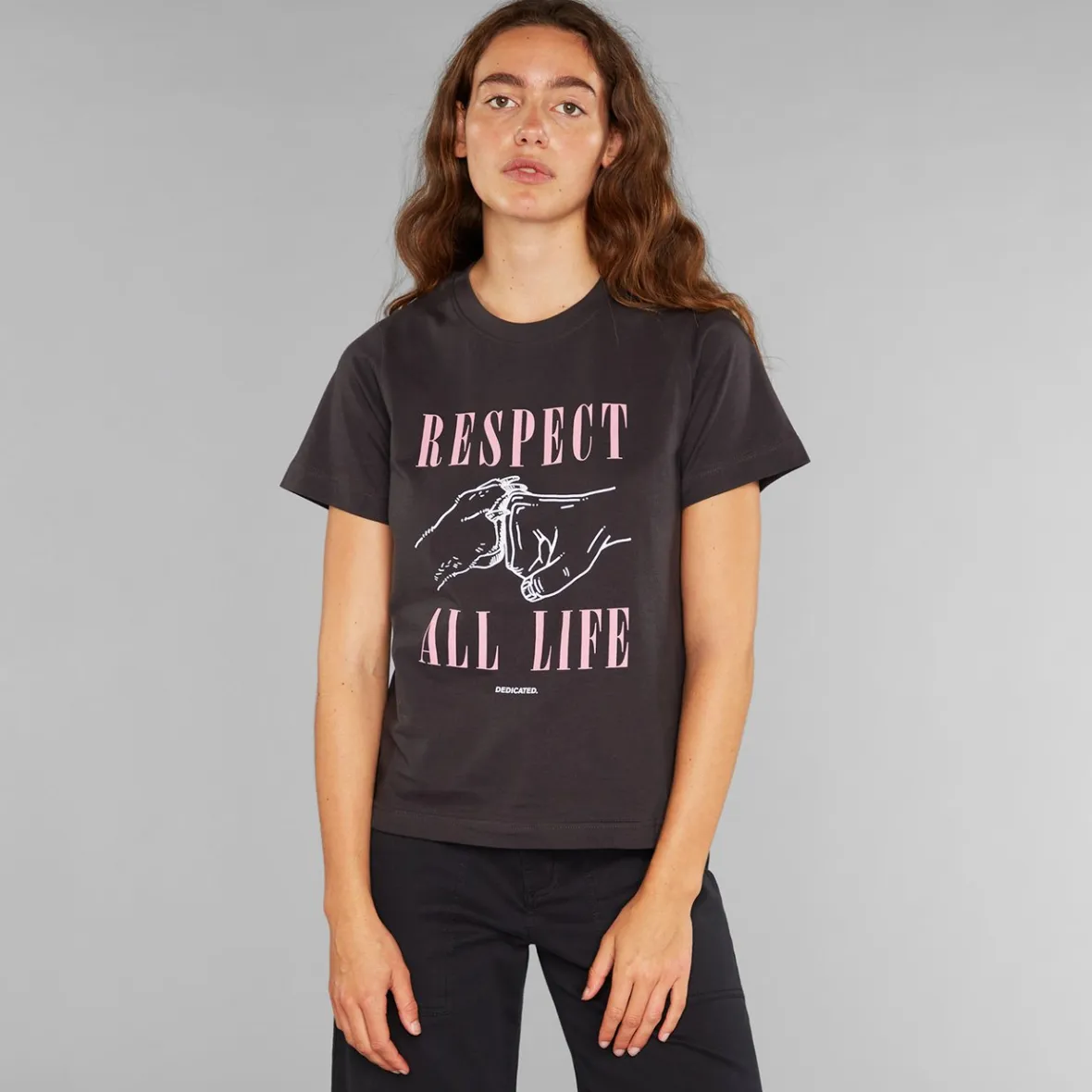 Déstockage Édition Limitée - T-shirt Femme Graphite « Hommage à la Vie » par Mysen - Collection Exclusivité