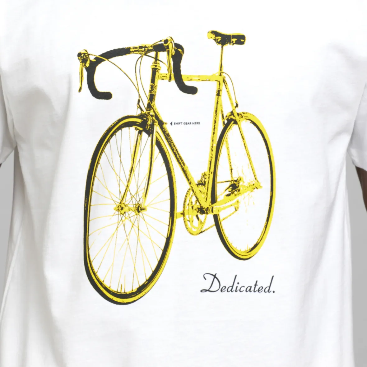 T-shirt Blanc à motif vélo Andy - Collection Stockholm en promo exclusive