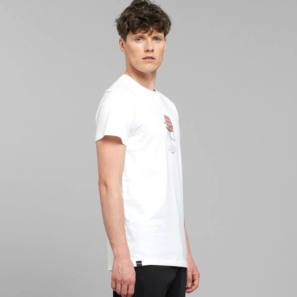 T-shirt Décontracté Stockholm Motif Lawn Chair - Blanc - Vente Flash en Ligne