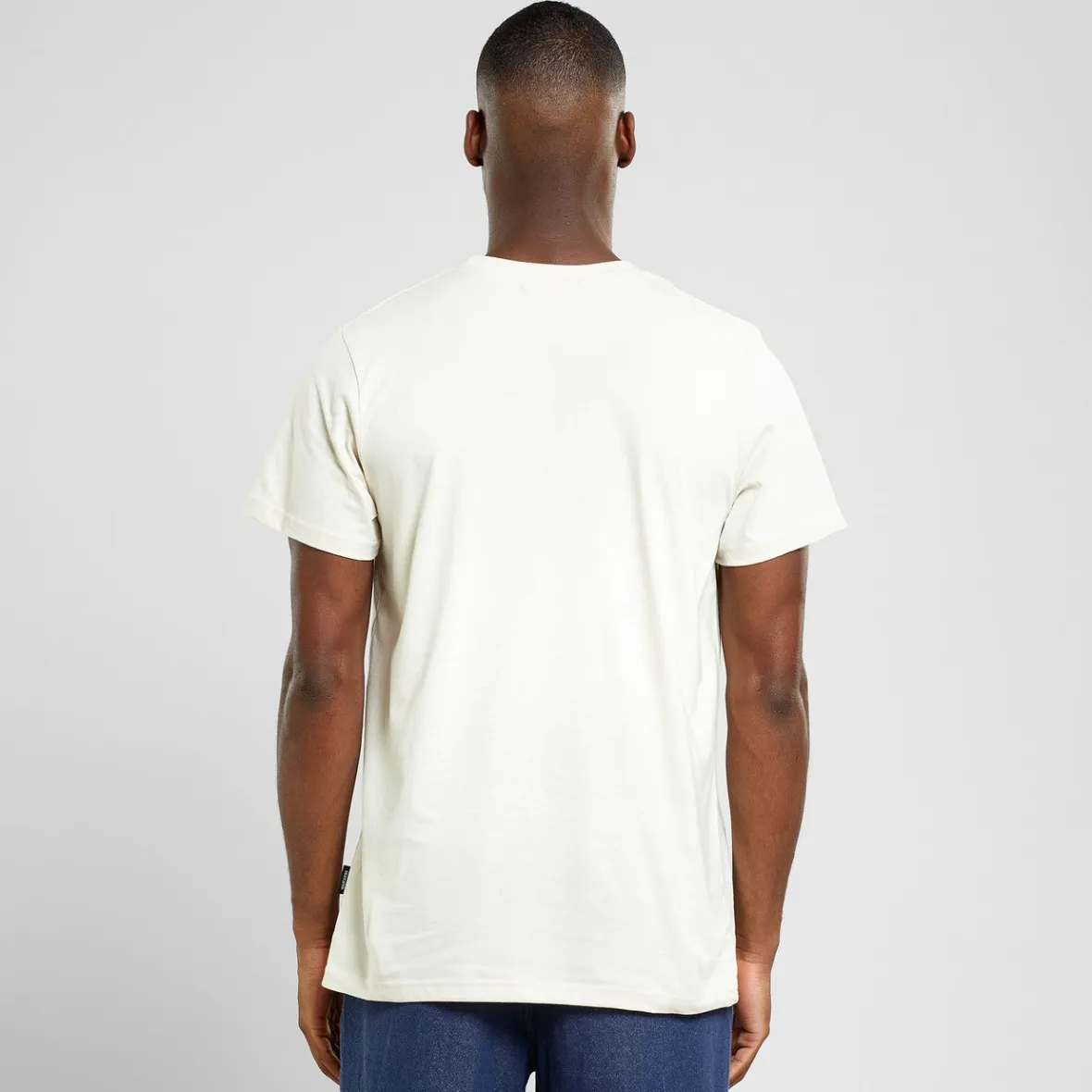 Tee-Shirt Stockholm Mountain Brodé - Couleur Oat Blanc Cassé en Déstockage Édition Limitée