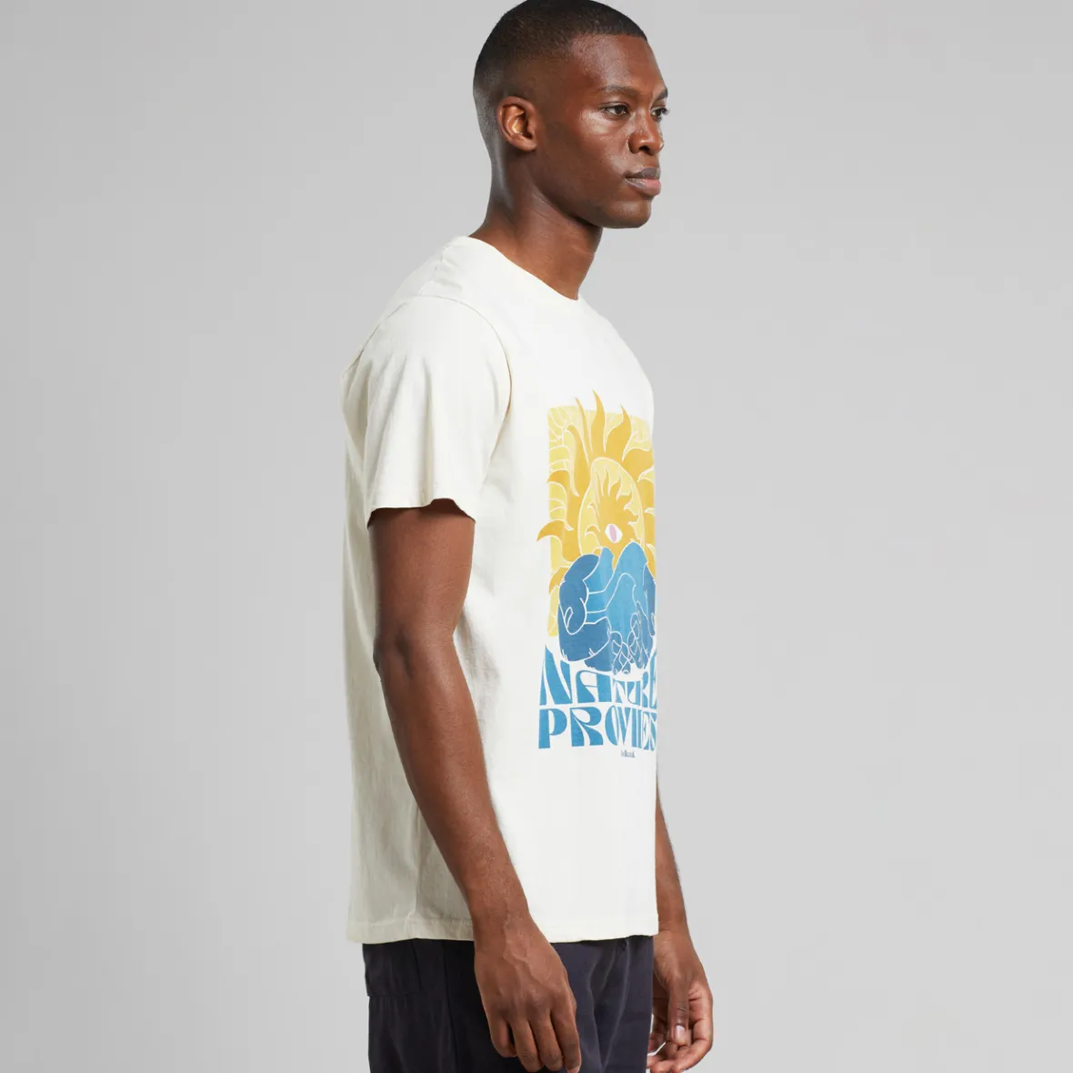 Tee-Shirt Élégant Stockholm - Blanc Crème Naturel en Coton Bio | Collection Printemps