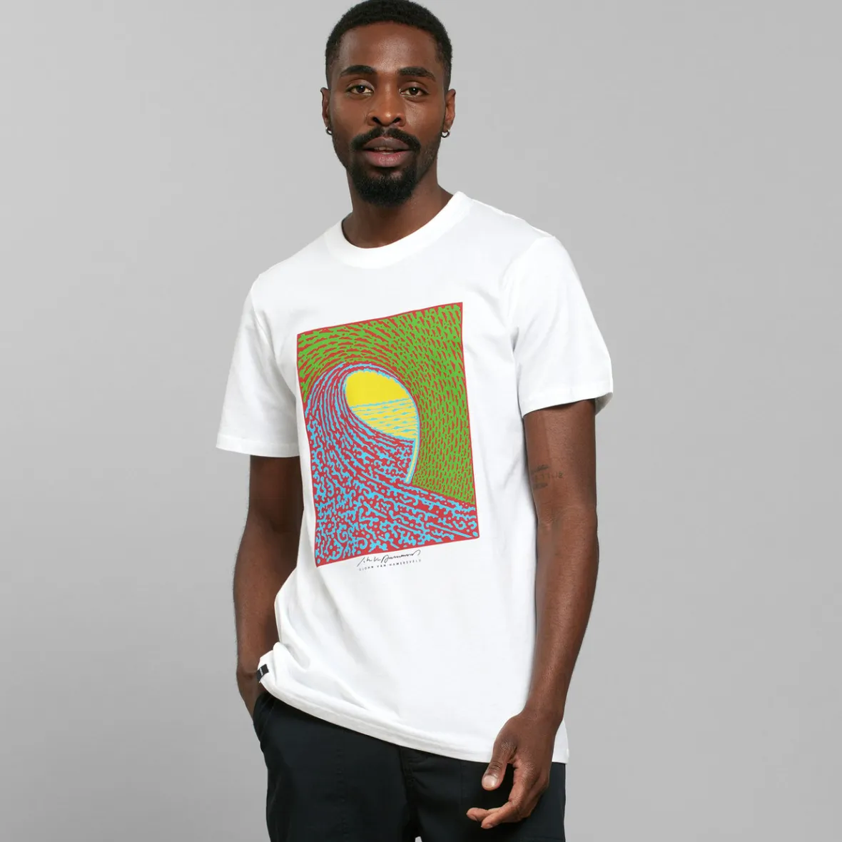 T-shirt Stockholm Nouvelle Vague - Blanc en Destockage Éphémère