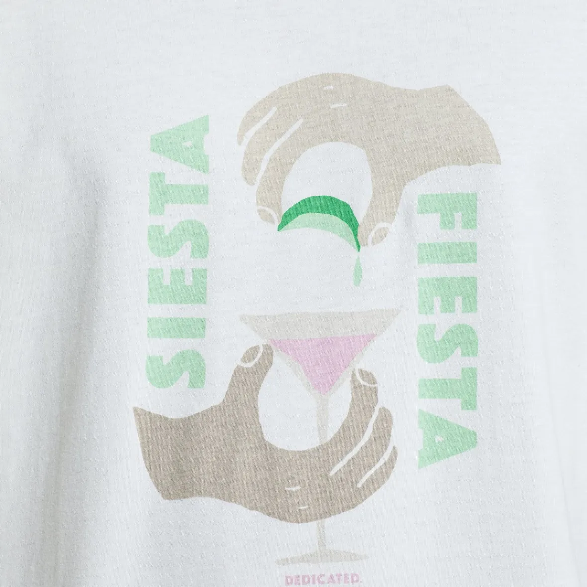 T-shirt Décontracté Stockholm - Édition Fiesta Siesta en Blanc Naturel