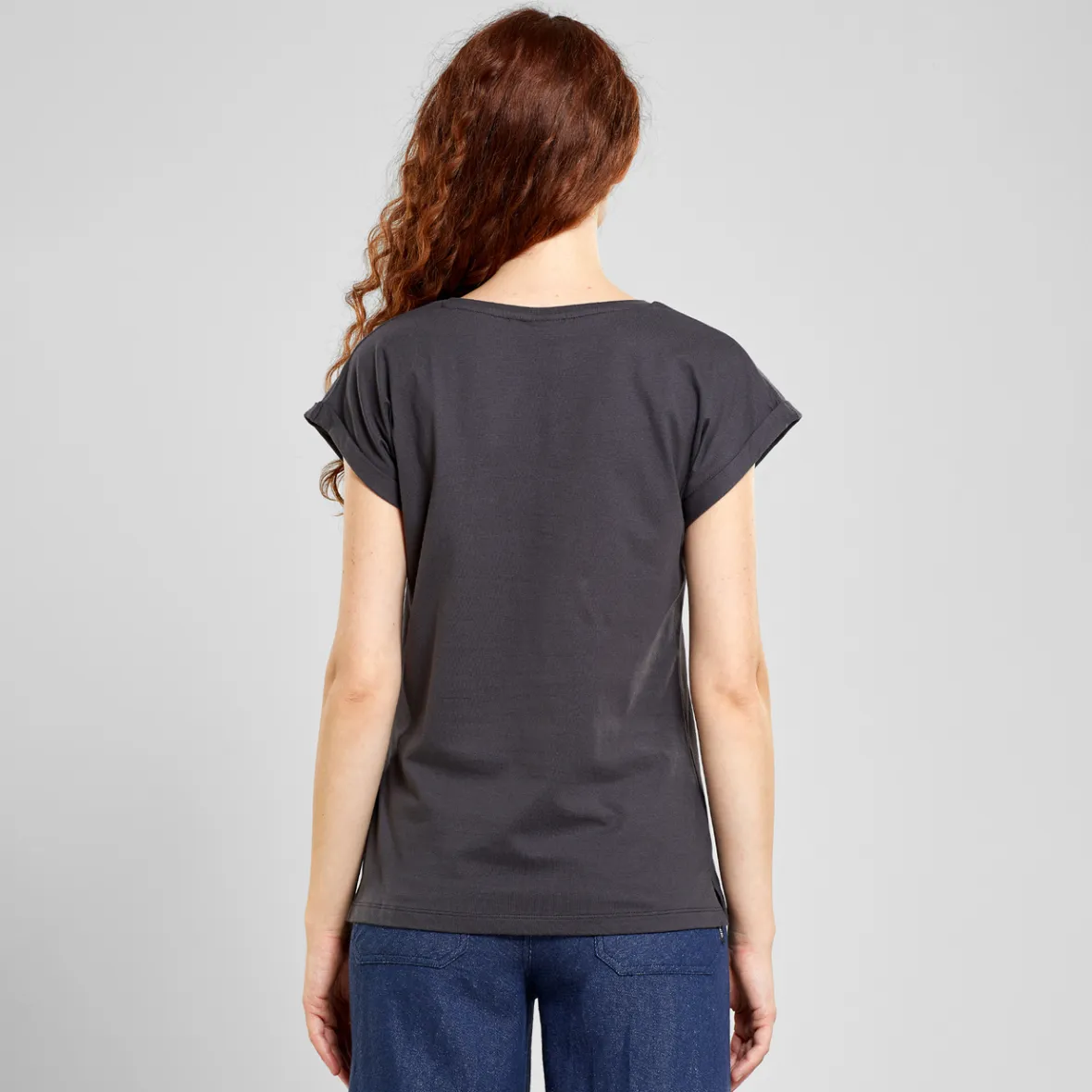 Destockage T-shirts Femme Visby Red Robin - Anthracite en Promotion