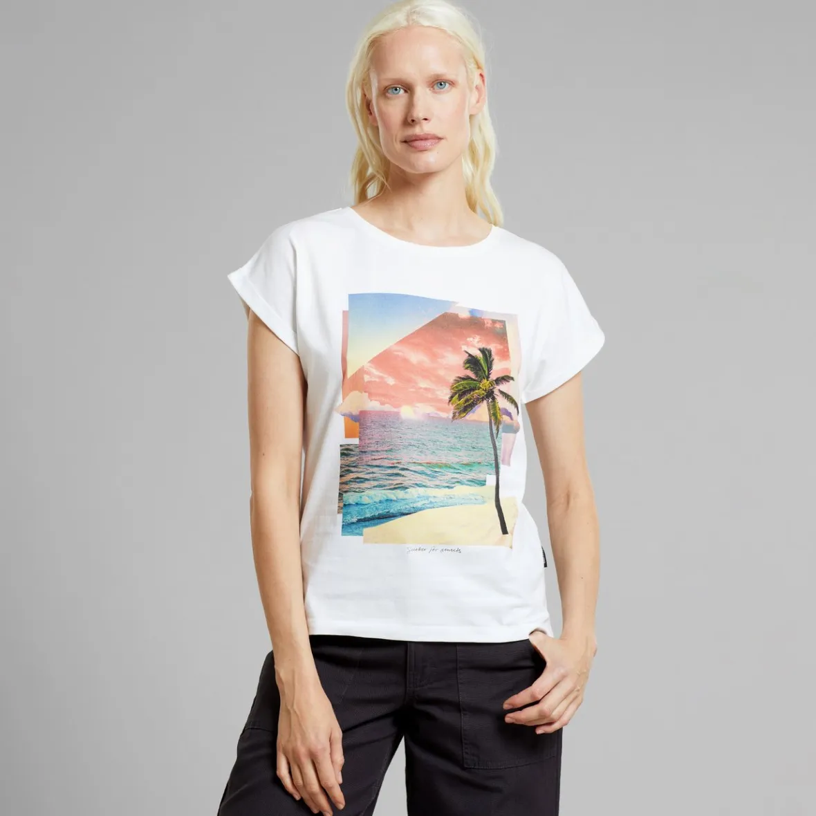 Découverte exclusive : T-shirt Femme Visby Sucker - Blanc Crépuscule en Édition Limitée