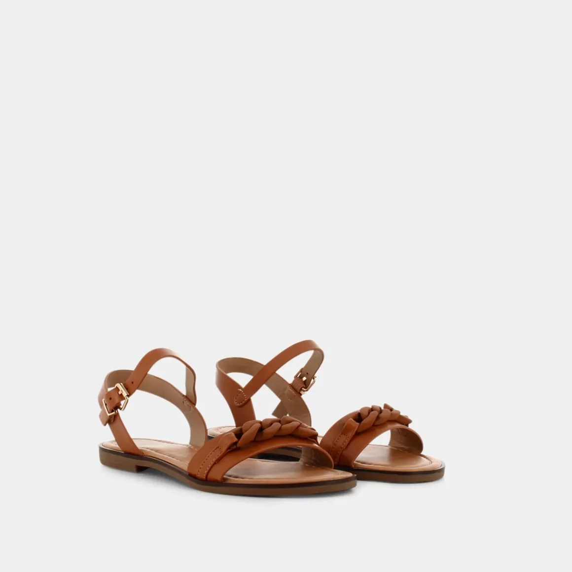 Sandales Confort SHEEN Modèle Tx-E23D-05 - Nuance Noisette et Marron, Style Urbain à Prix Doux