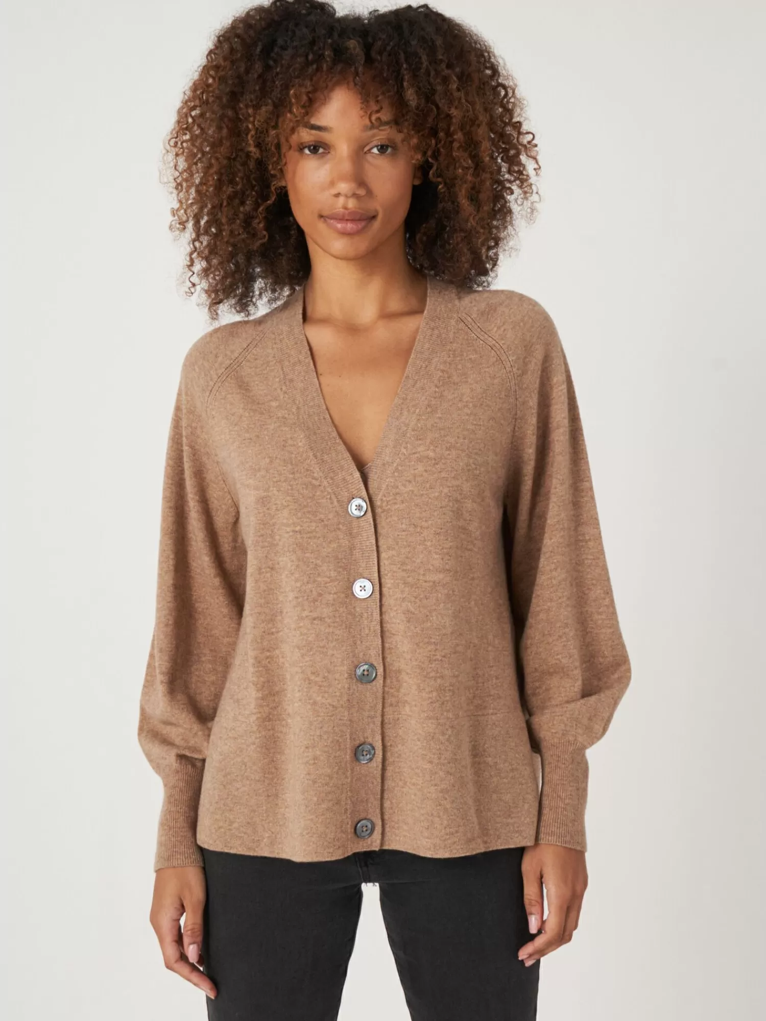 Gilet Femme Élégant à Boutons - Manches Ballon Raglan Tendance Printemps - Boutique Veste Chic