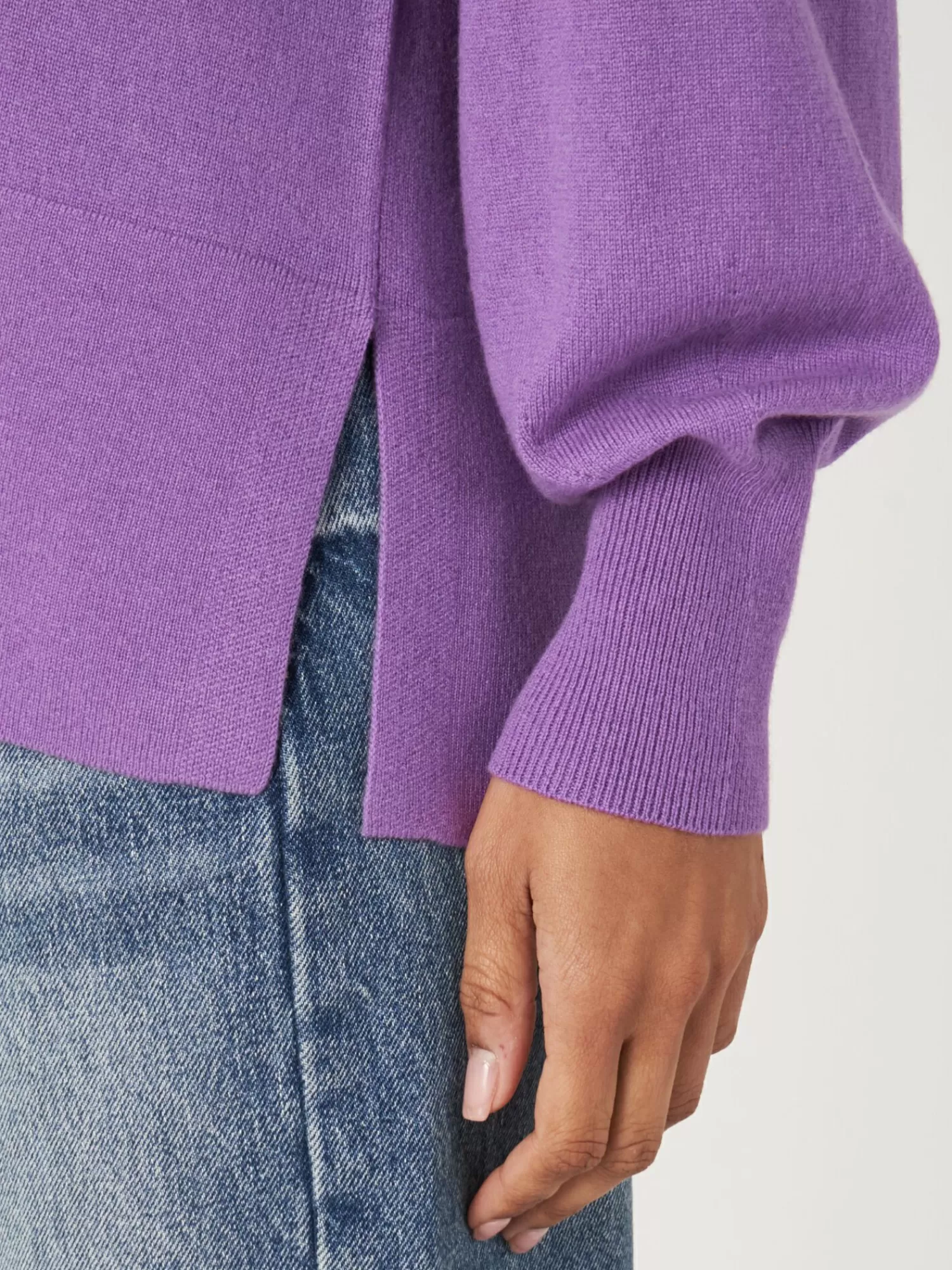 Gilet Femme Élégant à Boutons et Manches Ballon Raglan - Style Urbain et Confortable
