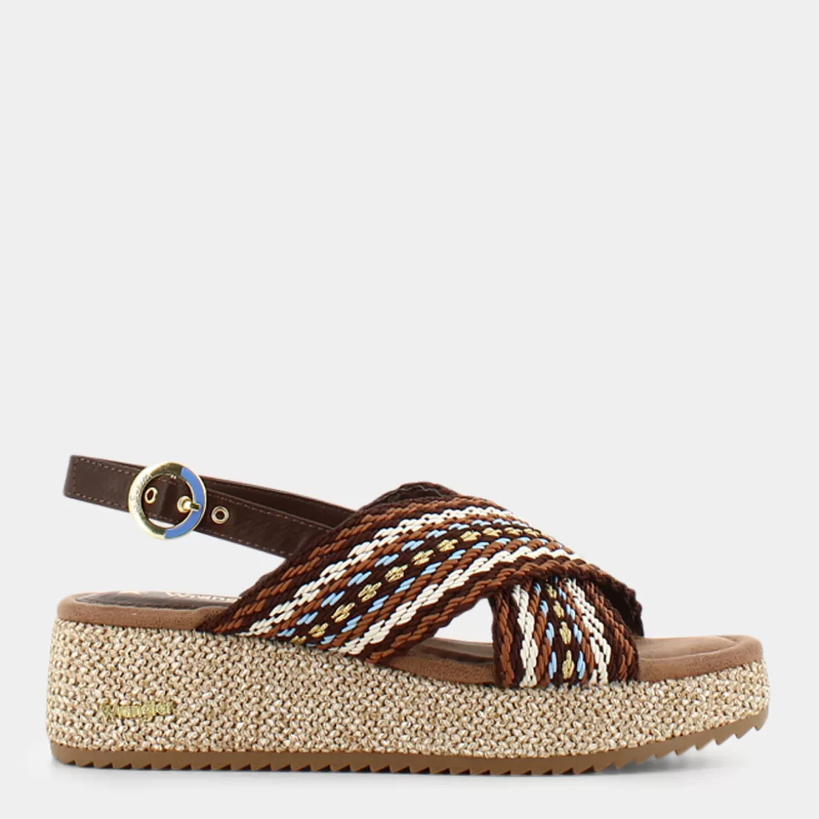 Sandales WRANGLER Kim Moonlight - Modèle WL31571E en cuir souple marron | Promotion éclair sur la collection printemps-été | Confort optimal pour vos looks décontractés
