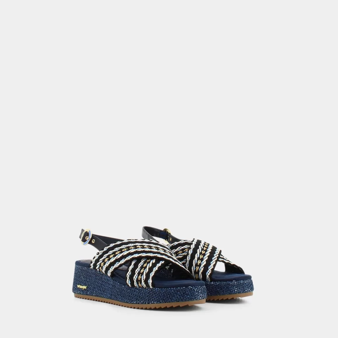 WRANGLER Sandales Femme Kim Moonlight - Modèle WL31571E Bleu Nuit, Confortables pour un Style Décontracté