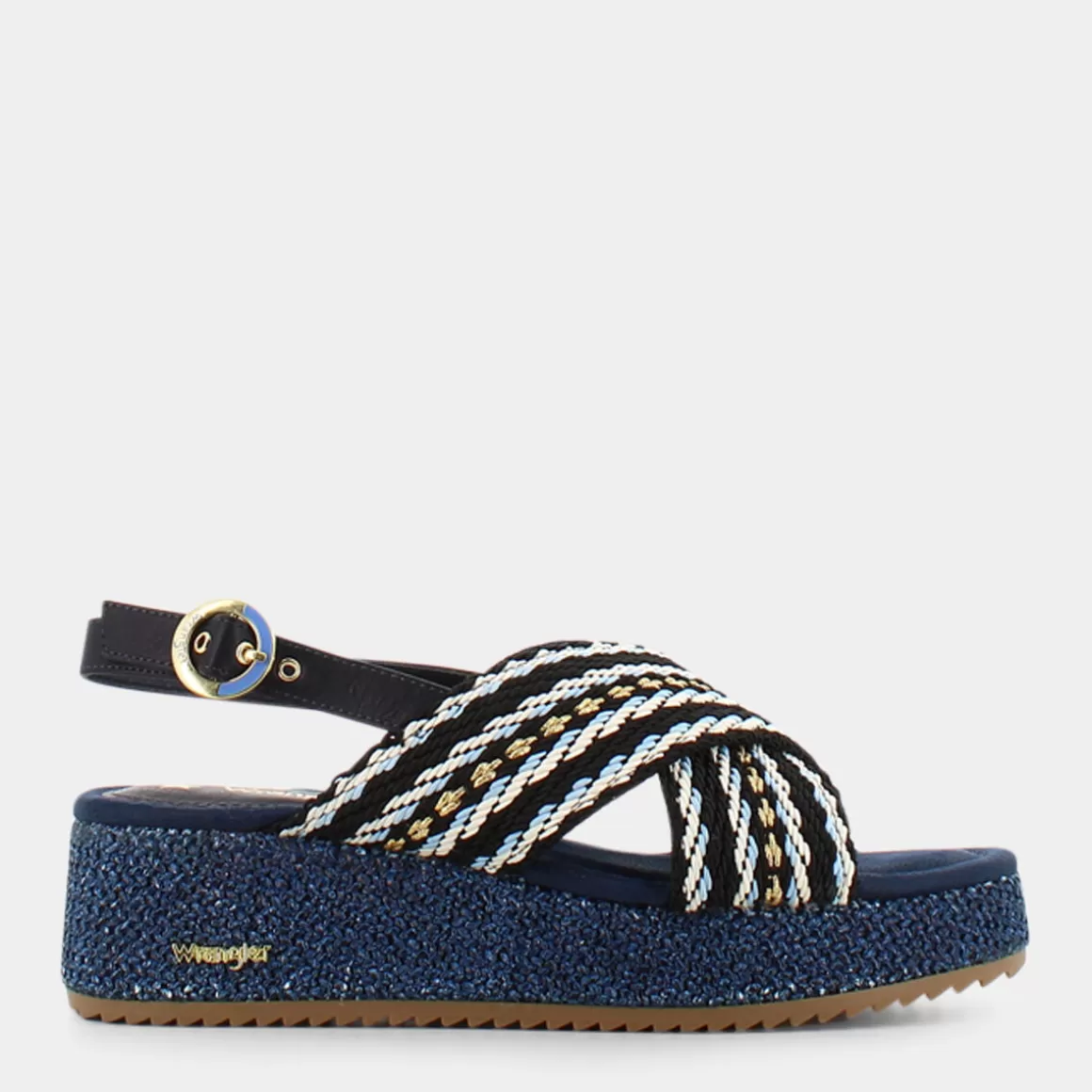 WRANGLER Sandales Femme Kim Moonlight - Modèle WL31571E Bleu Nuit, Confortables pour un Style Décontracté