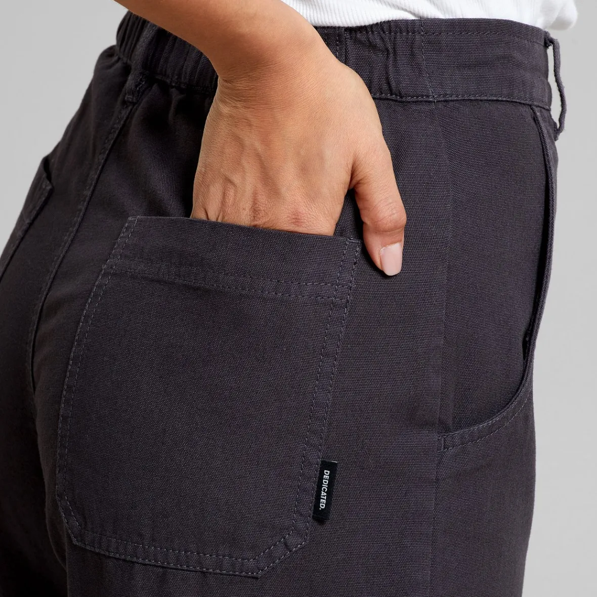 Pantalon de travail féminin Vara Canvas - Noir Fantôme, Confortable et Résistant à Prix Abordable