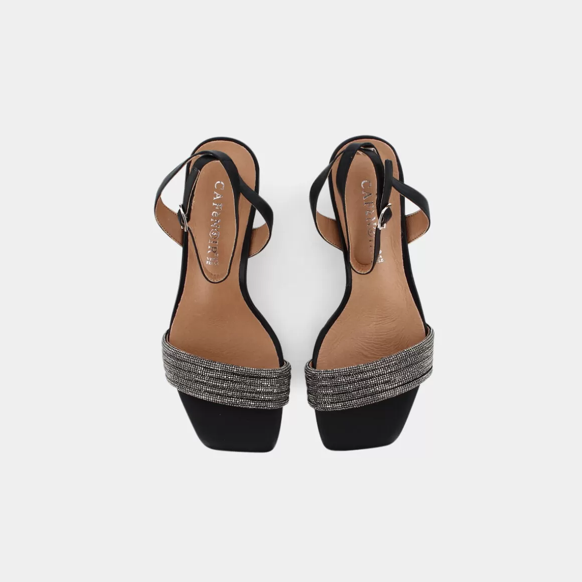 Sandales Café Noir Élégantes - Modèle XW9002 en Cuir Souple Noir 

(Version alternative plus détaillée : Escarpins City Style Café Noir - Réf. XW9002, Sandales Confortables en Cuir Mat avec Semelle Anatomique)