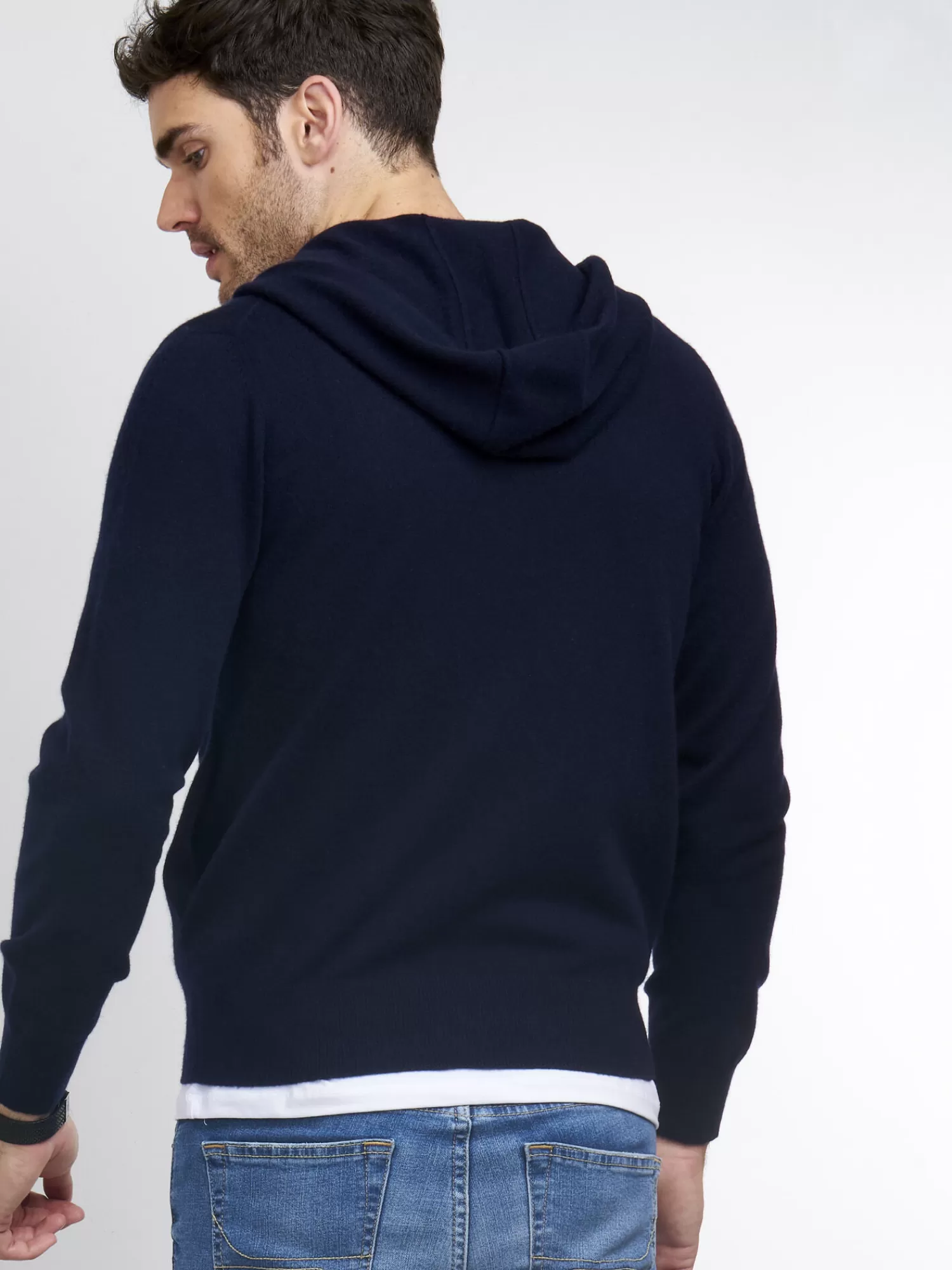 Sweat-shirt en cachemire zipé pour homme - Dernières pièces en promotion